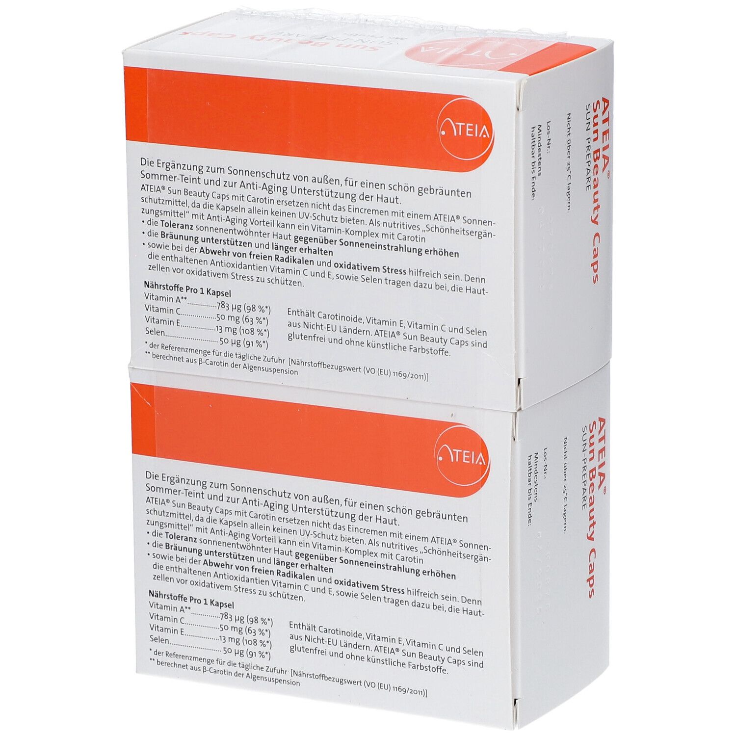 ATEIA® SUN BEAUTY CAPS mit Carotin