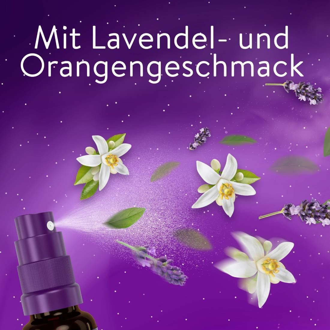 WICK ZzzQuil® Gute Nacht Spray mit Melatonin, Einschlafspray* mit Lavendel- und Orangengeschmack