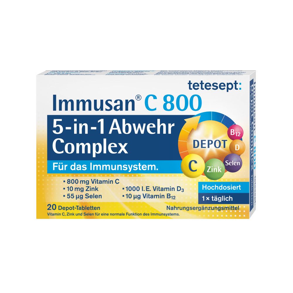 tetesept Immusan C 800 5 in 1 Abwehr Complex