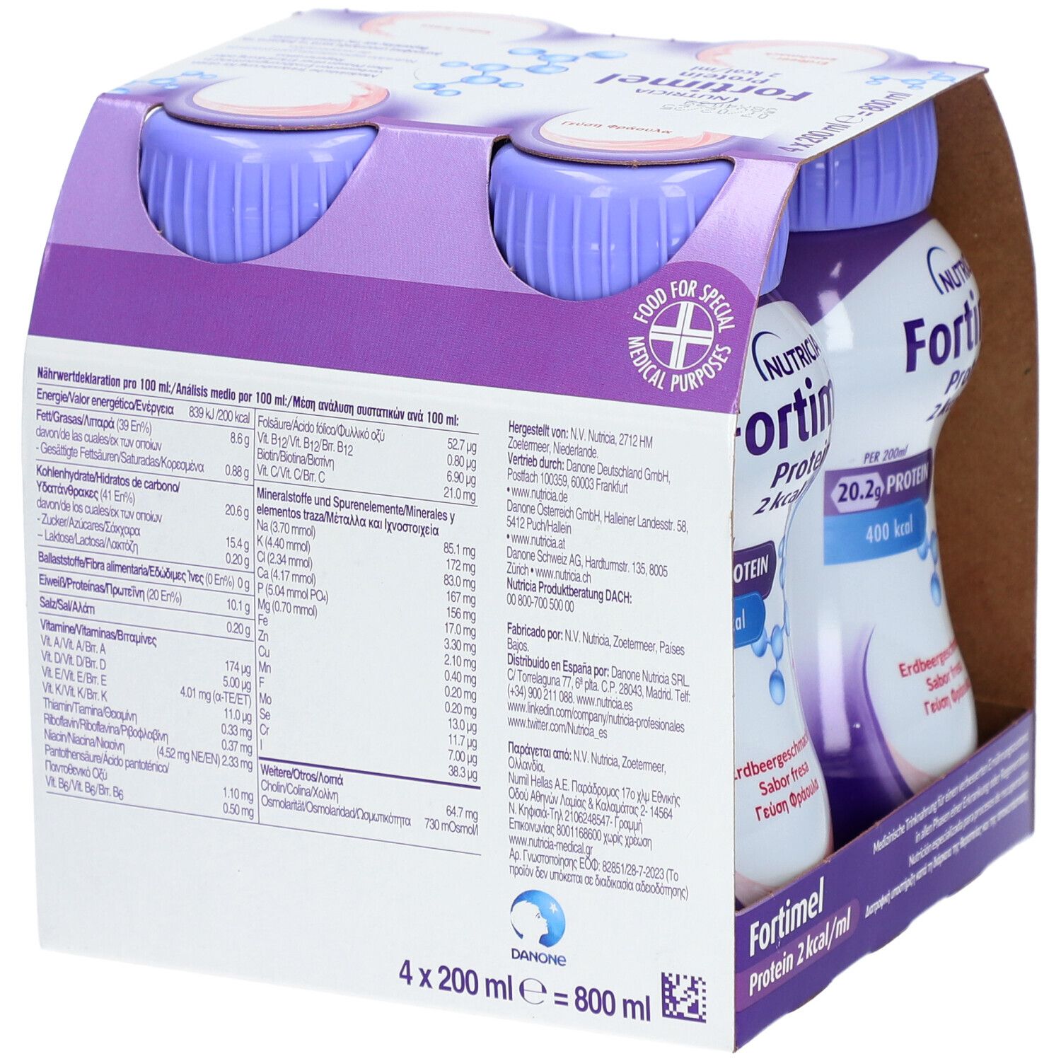 Fortimel Protein 2 kcal Erdbeergeschmack