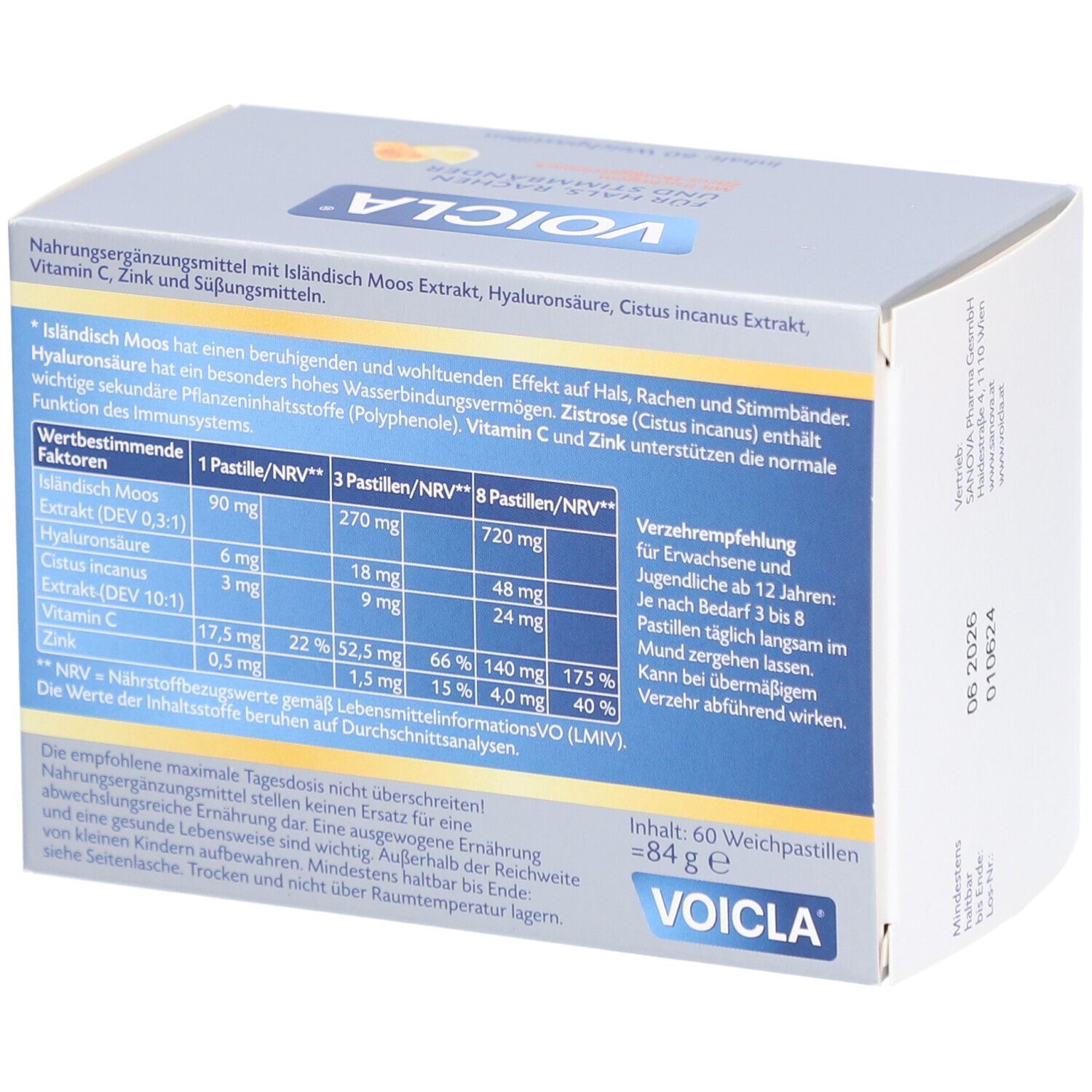  VOICLA® Weichpastillen Zitrus-Honig