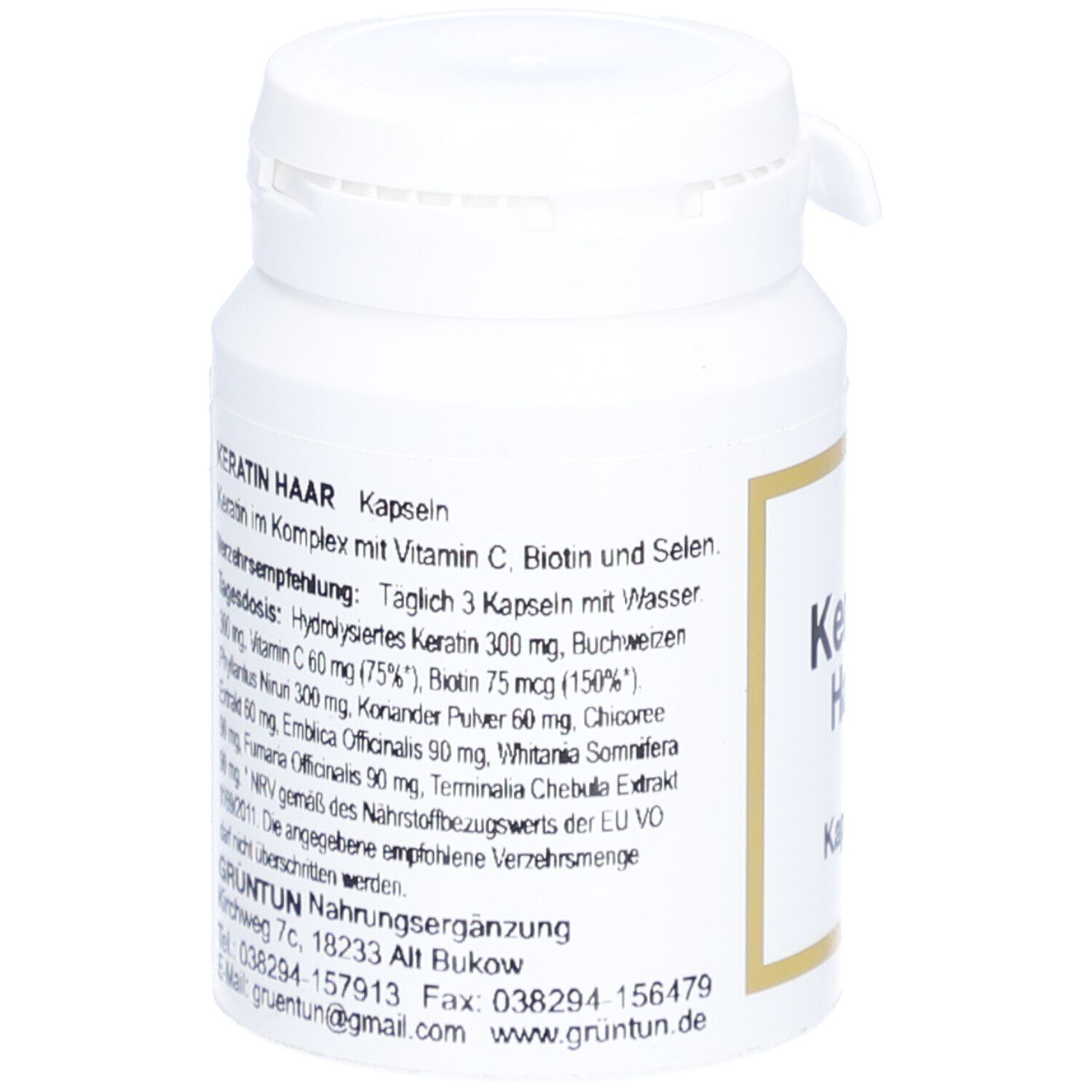 GRÜNTUN® Keratin Haar Kapseln