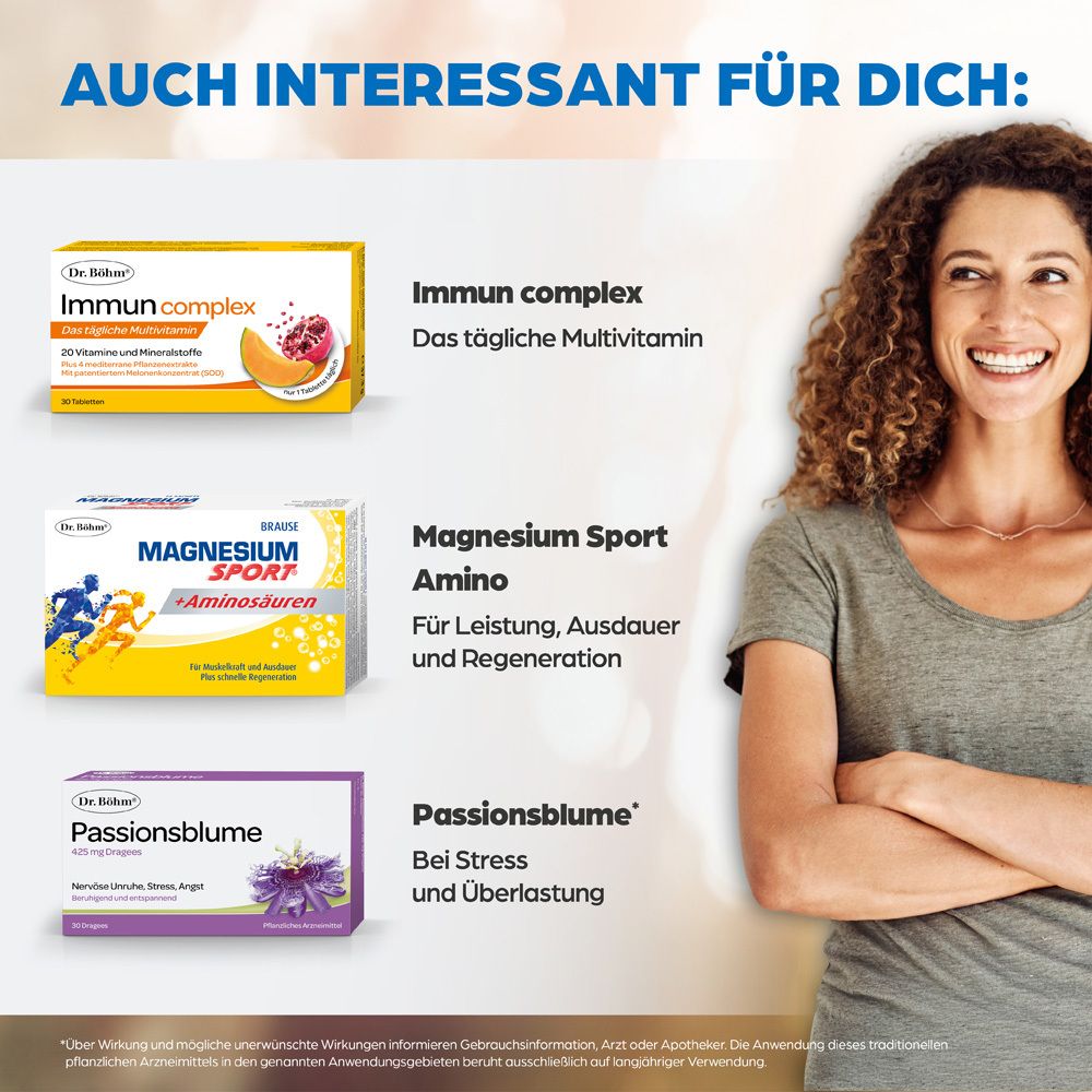 Dr. Böhm Gedächtnis aktiv Direkt-Sticks Verpackung, Vorderseite.