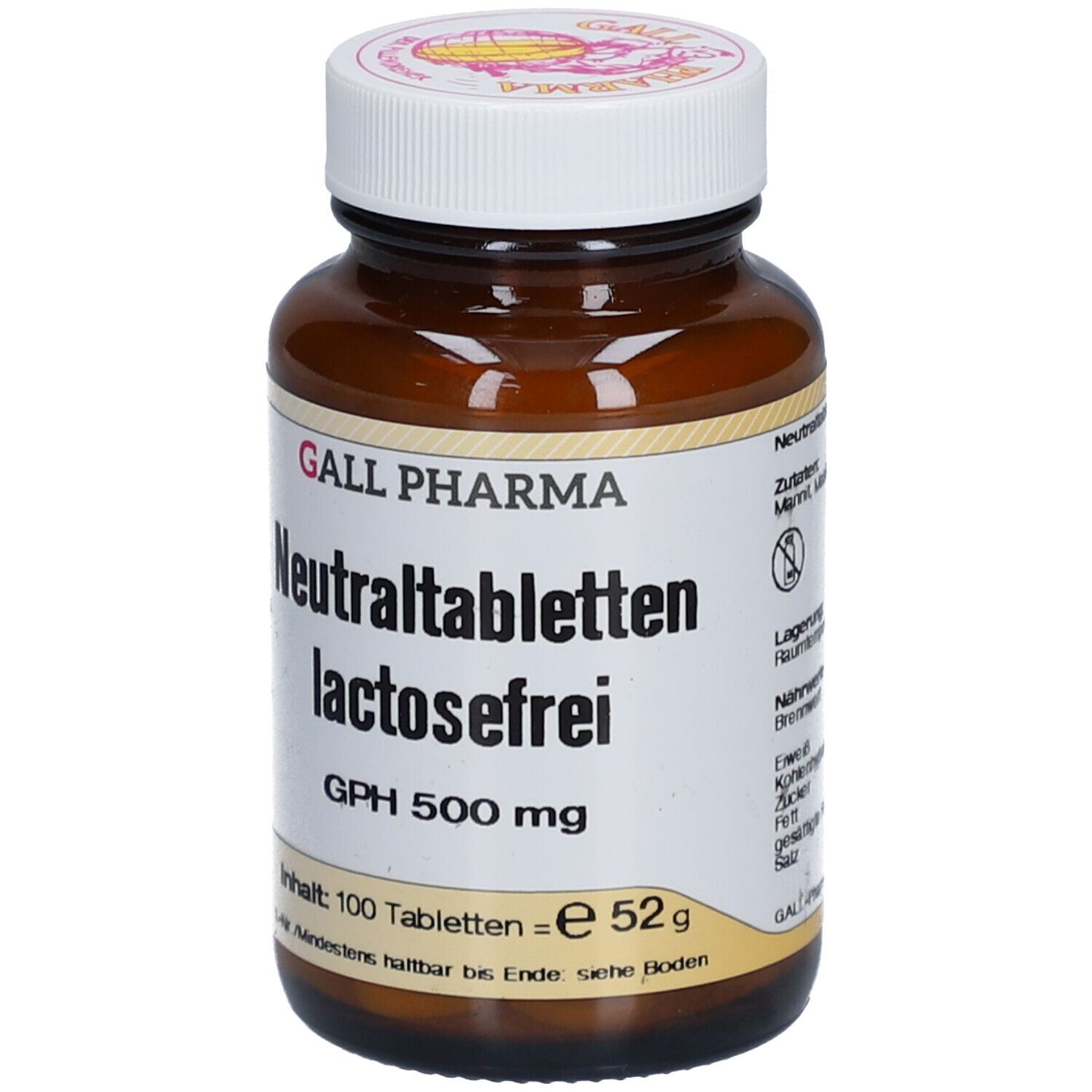 Neutraltabletten lactose frei GPH 500 mg