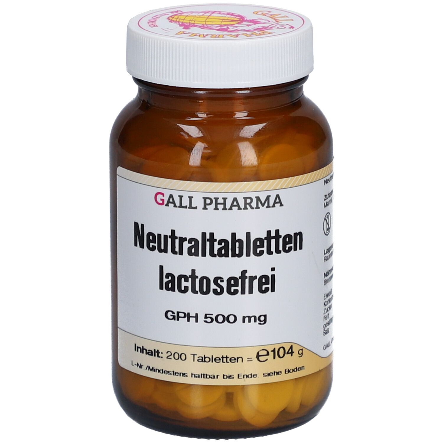 Neutraltabletten lactose frei GPH 500 mg