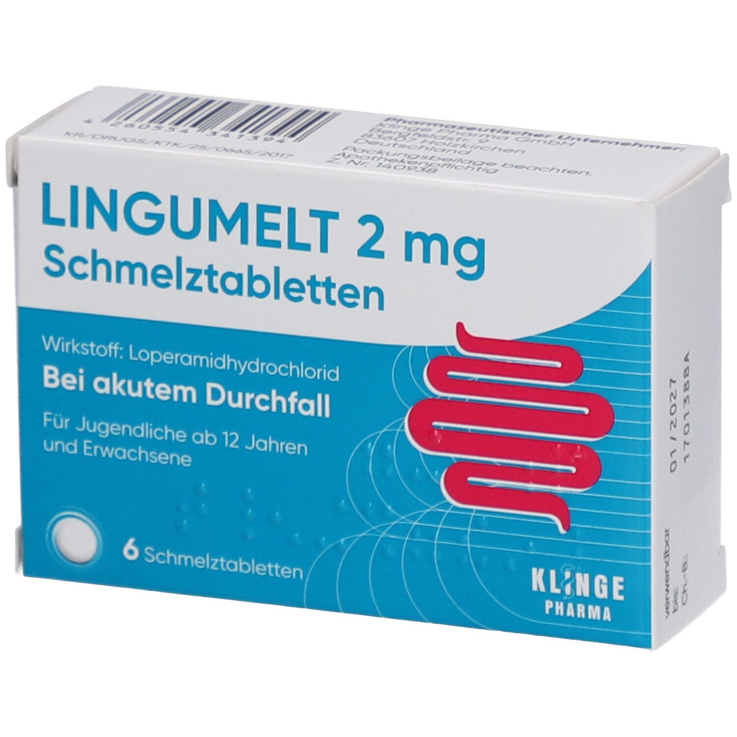 Lingumelt akut 2 mg Lyophilisat