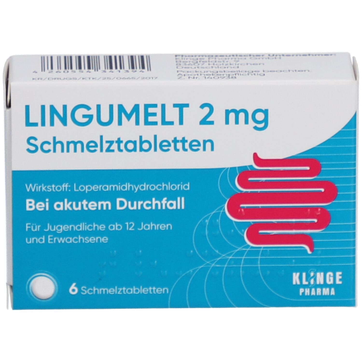 Lingumelt akut 2 mg Lyophilisat