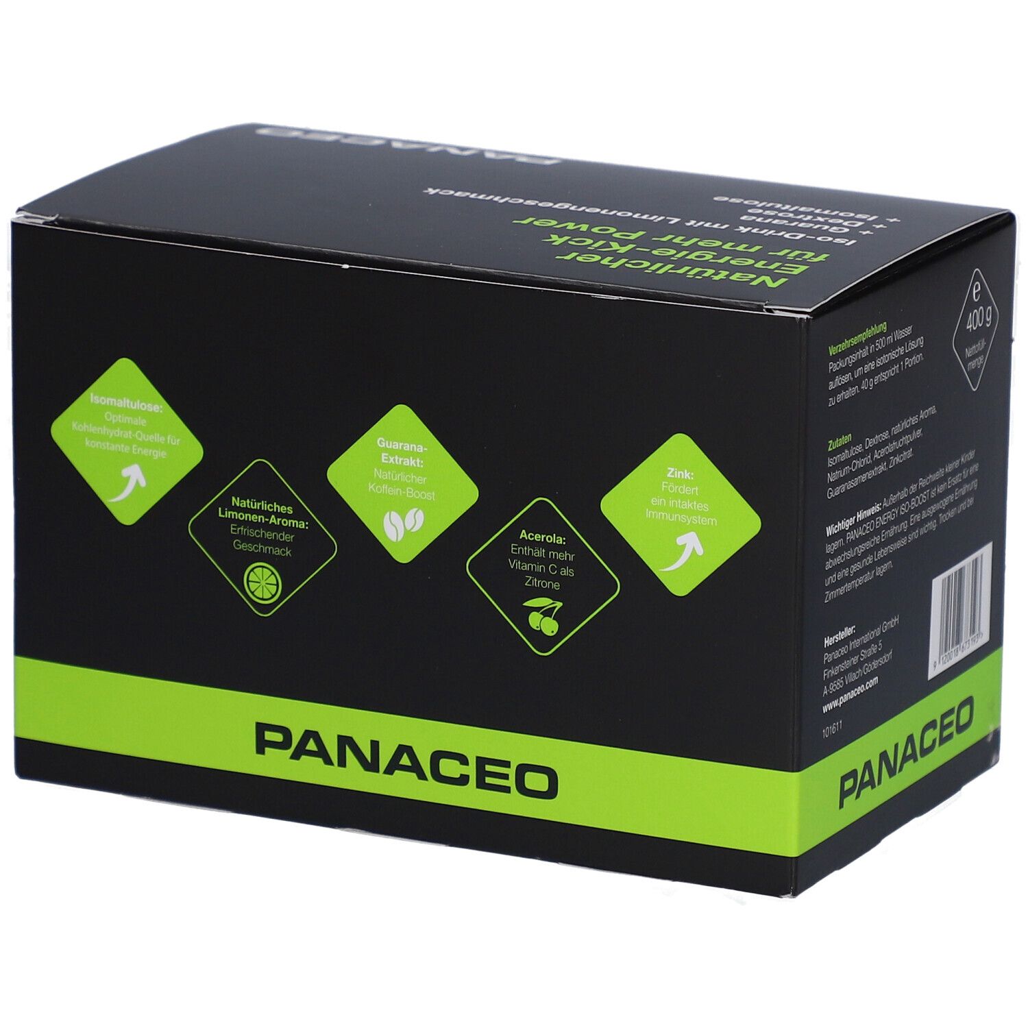 Panaceo Energy ISO-Boost Limonengeschmack Pulver