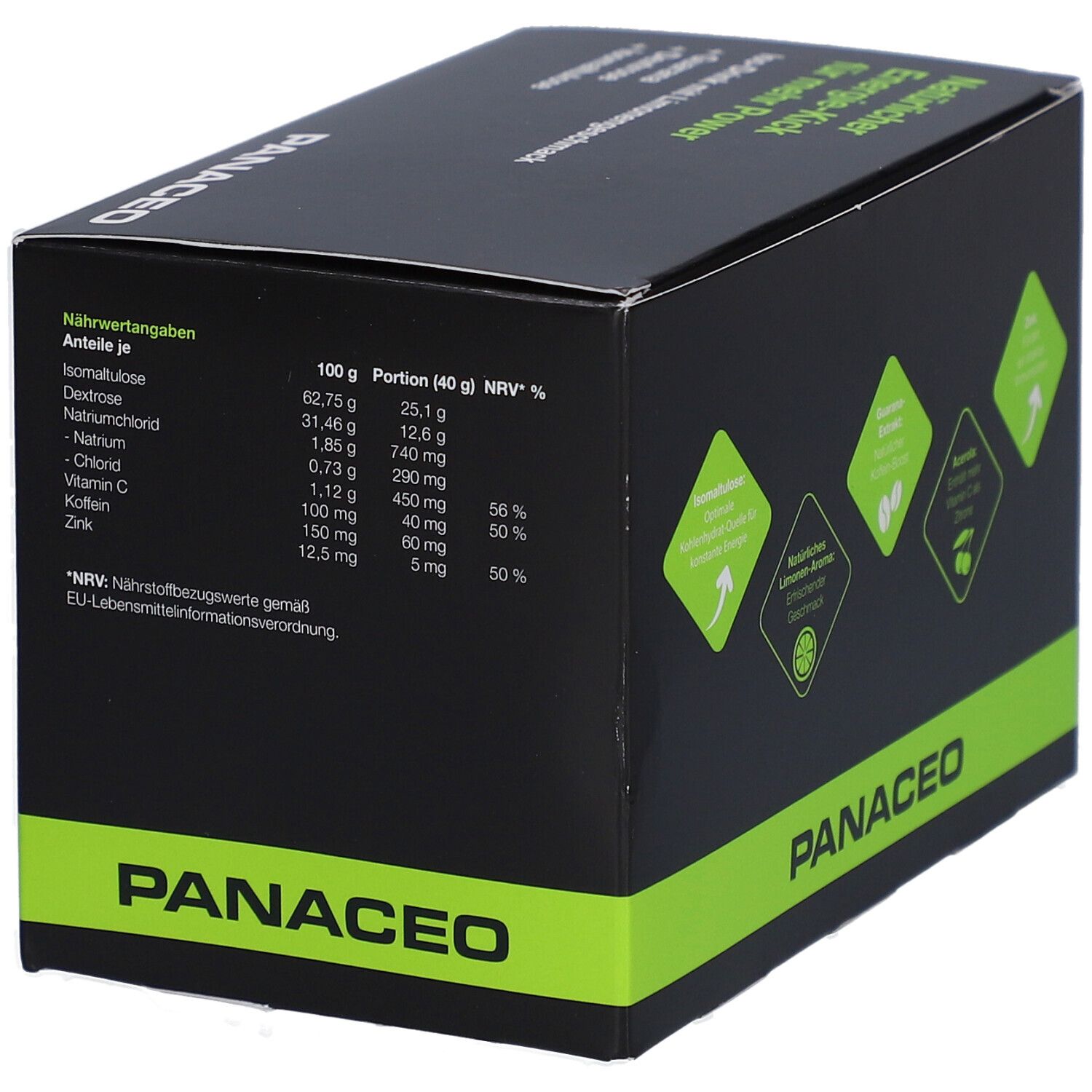 Panaceo Energy ISO-Boost Limonengeschmack Pulver