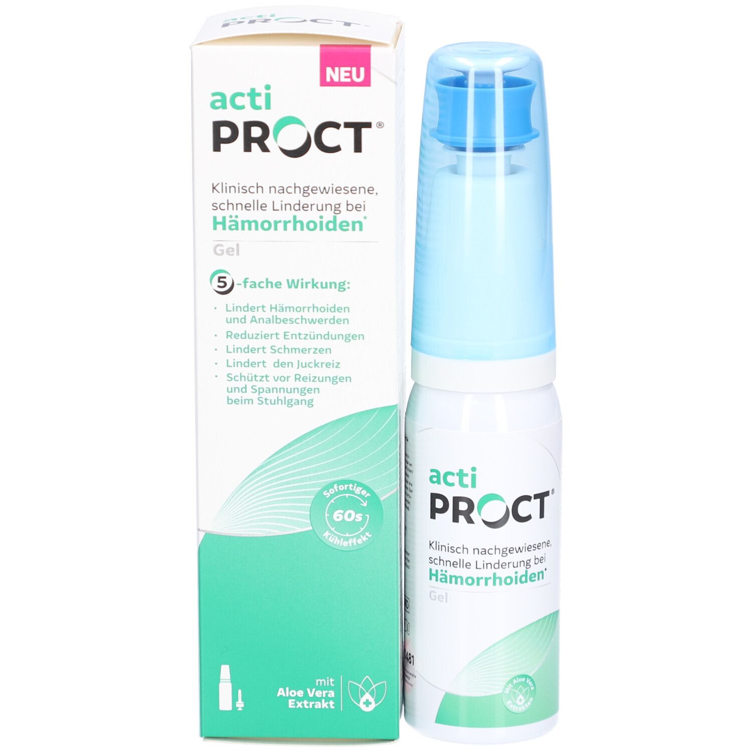 ActiProct Gel® Behandlung von Hämorrhoiden – Kühlendes Gel zur Behandlung von Hämorrhoiden - Behandlung und Vorbeugung