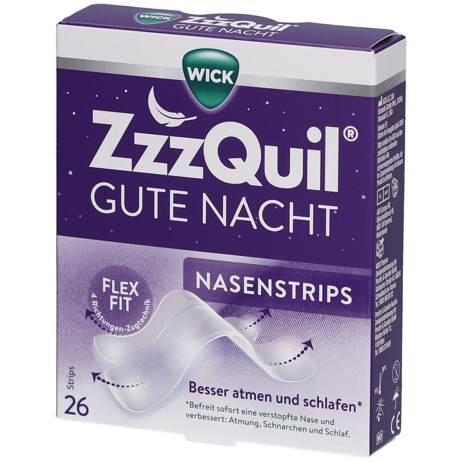 WICK ZzzQuil® Gute Nacht Nasenstrips