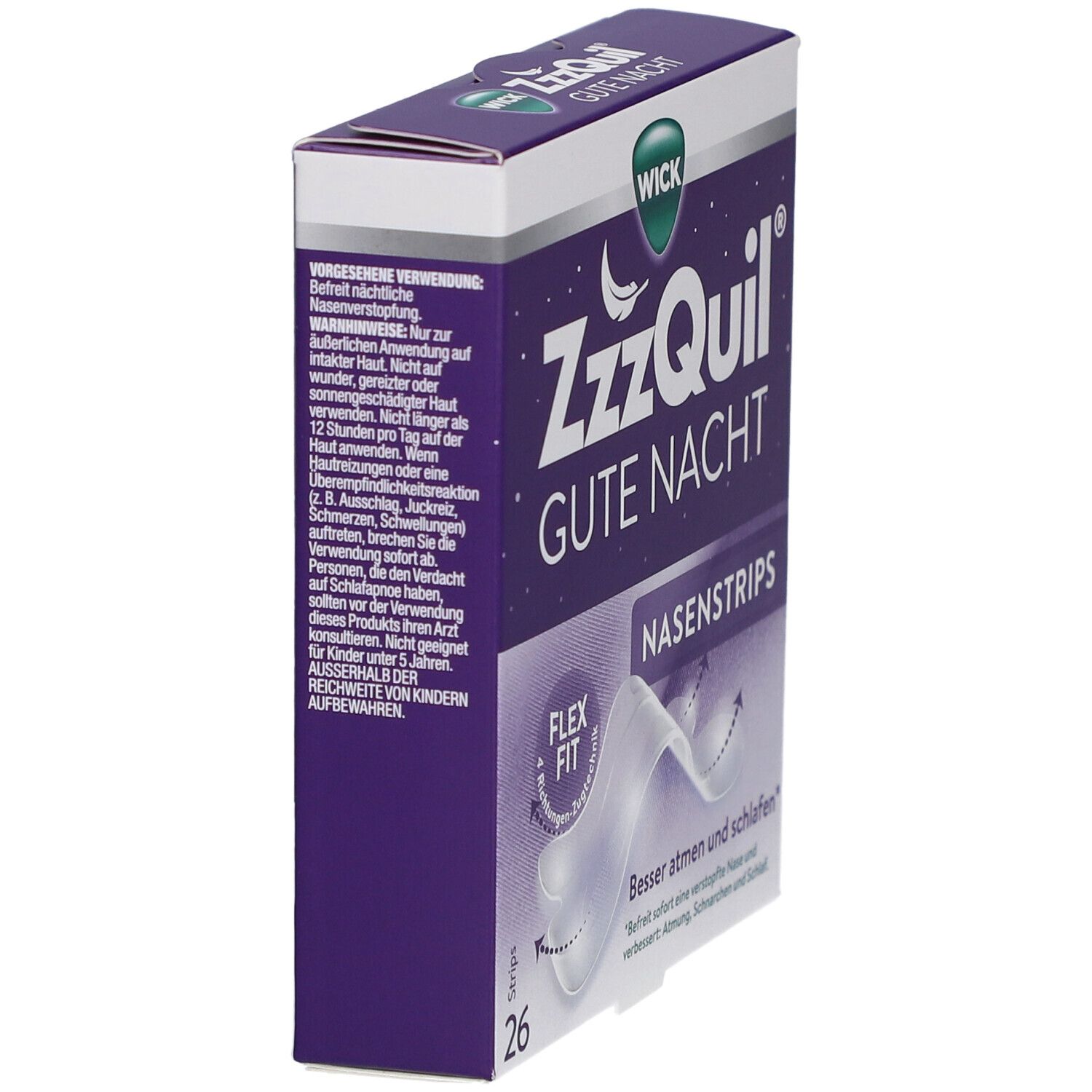 WICK ZzzQuil® Gute Nacht Nasenstrips