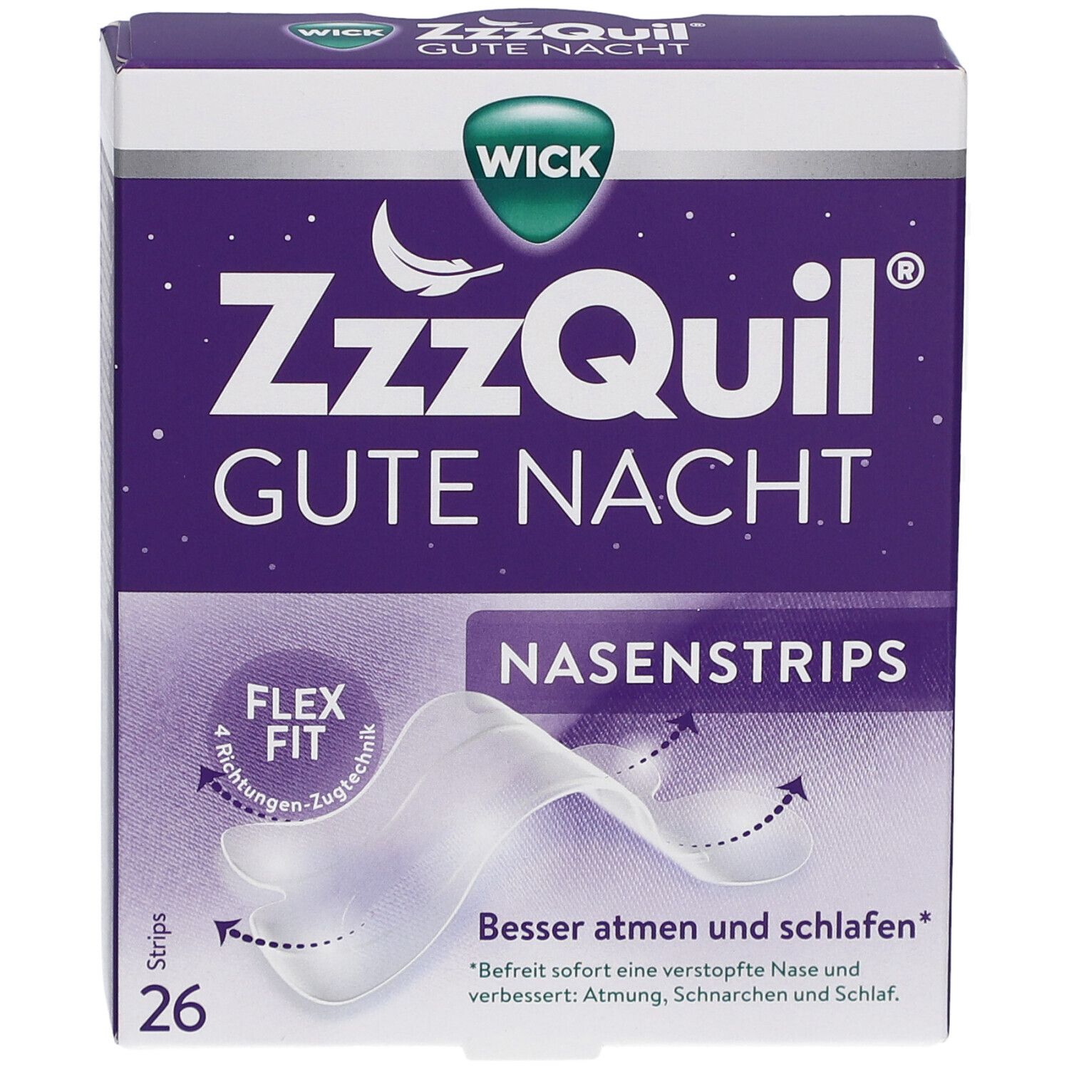 WICK ZzzQuil® Gute Nacht Nasenstrips