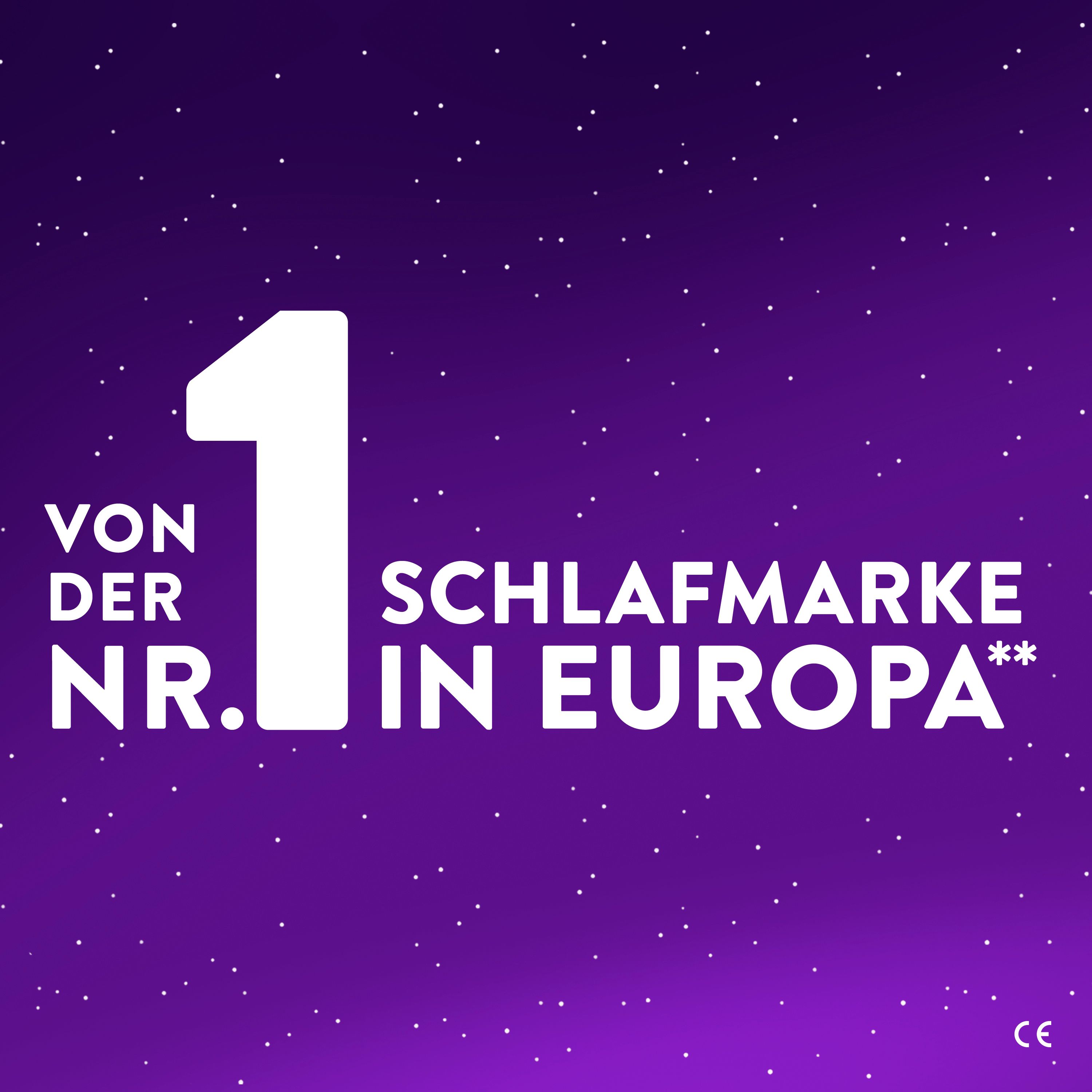 Text: Von der Nr. 1 Schlafmarke in Europa.