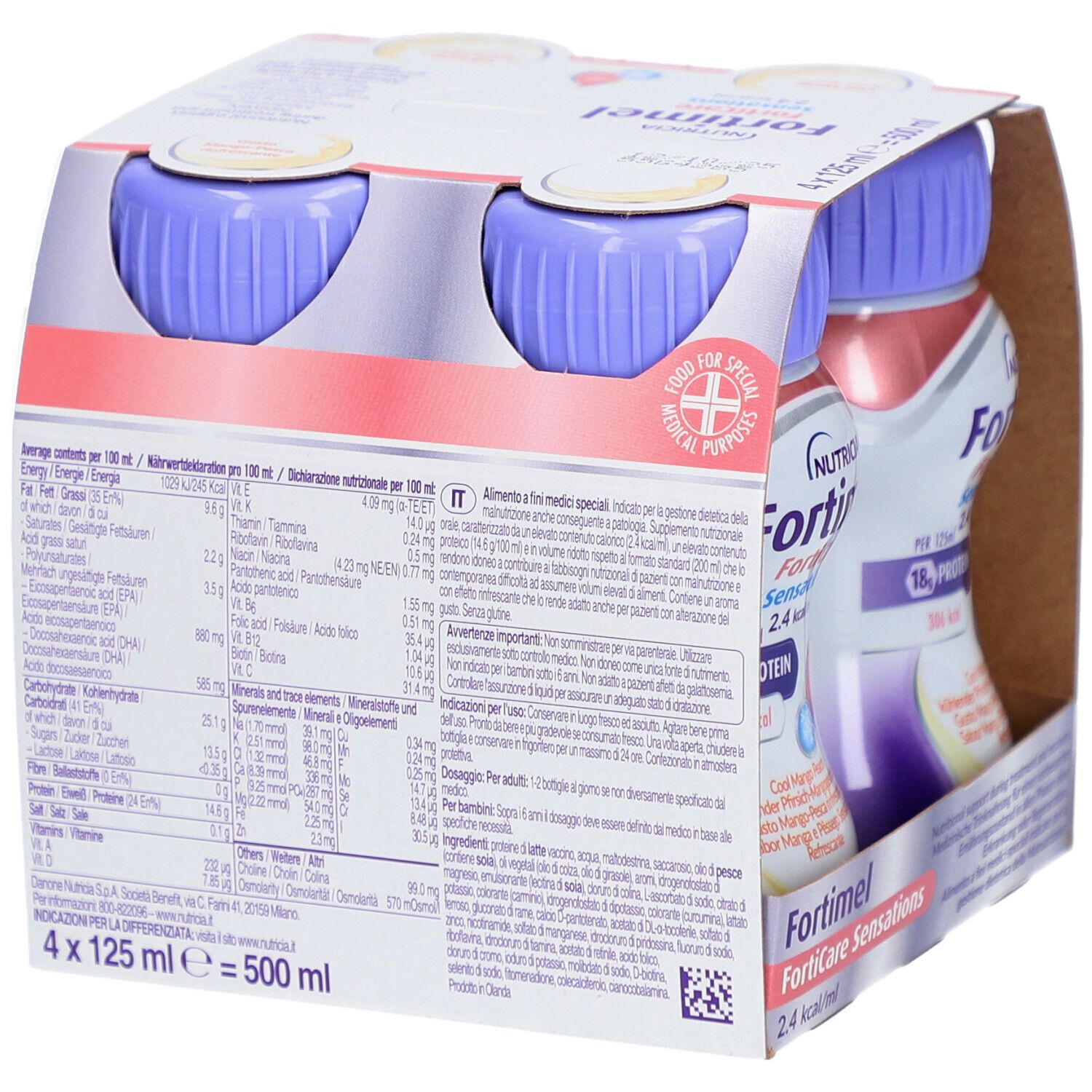 Fortimel FortiCare 2.4 kcal – Hochkalorische, proteinreiche Trinknahrung