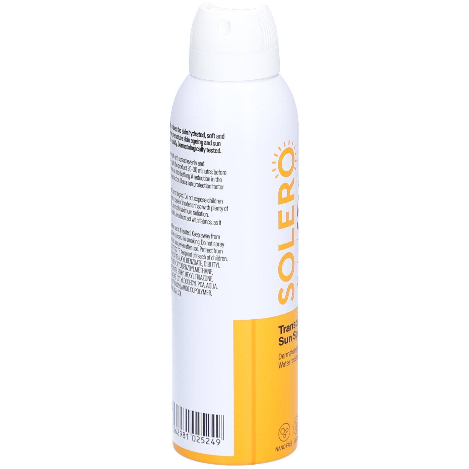 Solero Transparent Sun Spray SPF 50+