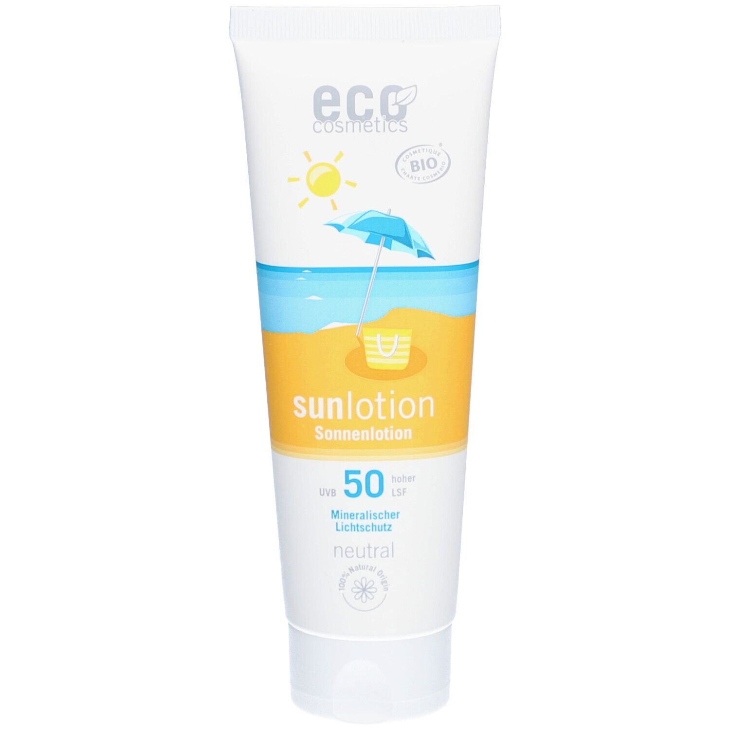 eco cosmetics® Sonnenlotion LSF 50 neutral mineralisch