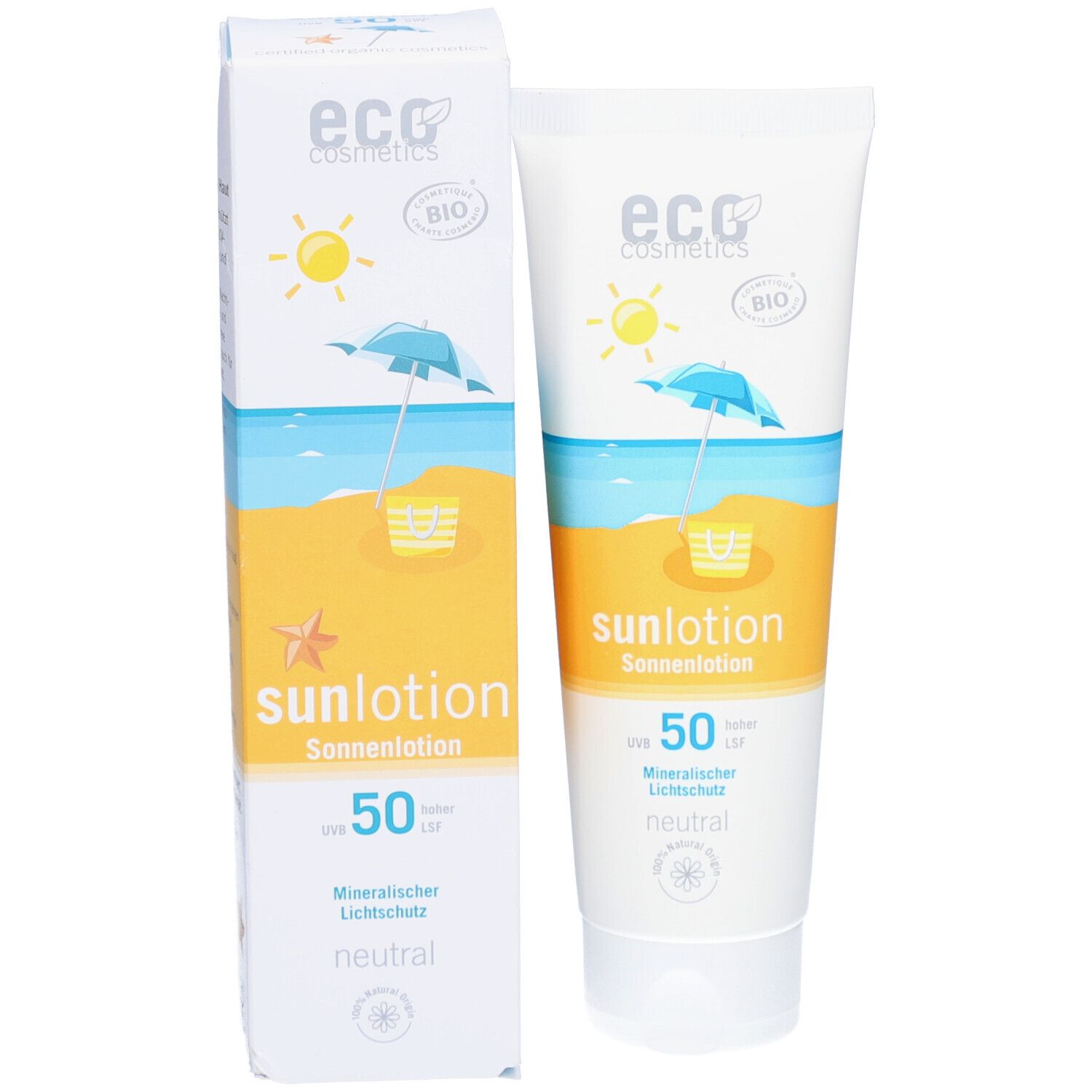 eco cosmetics® Sonnenlotion LSF 50 neutral mineralisch