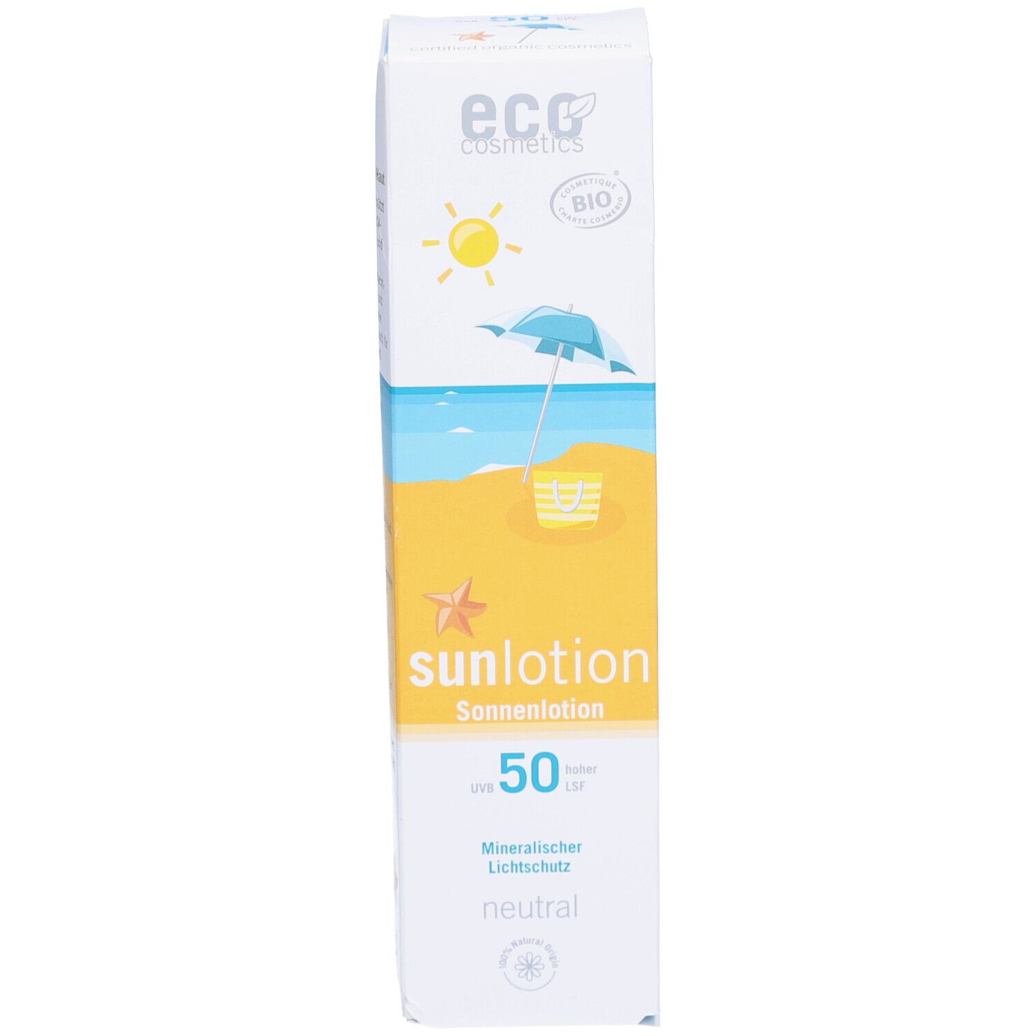 eco cosmetics® Sonnenlotion LSF 50 neutral mineralisch
