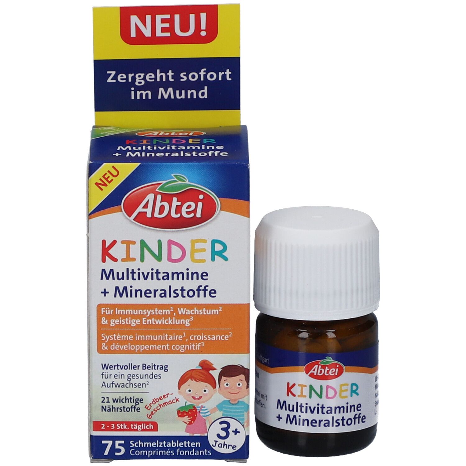 Abtei Kinder Multivitamine + Mineralstoffe - Schmelztabletten