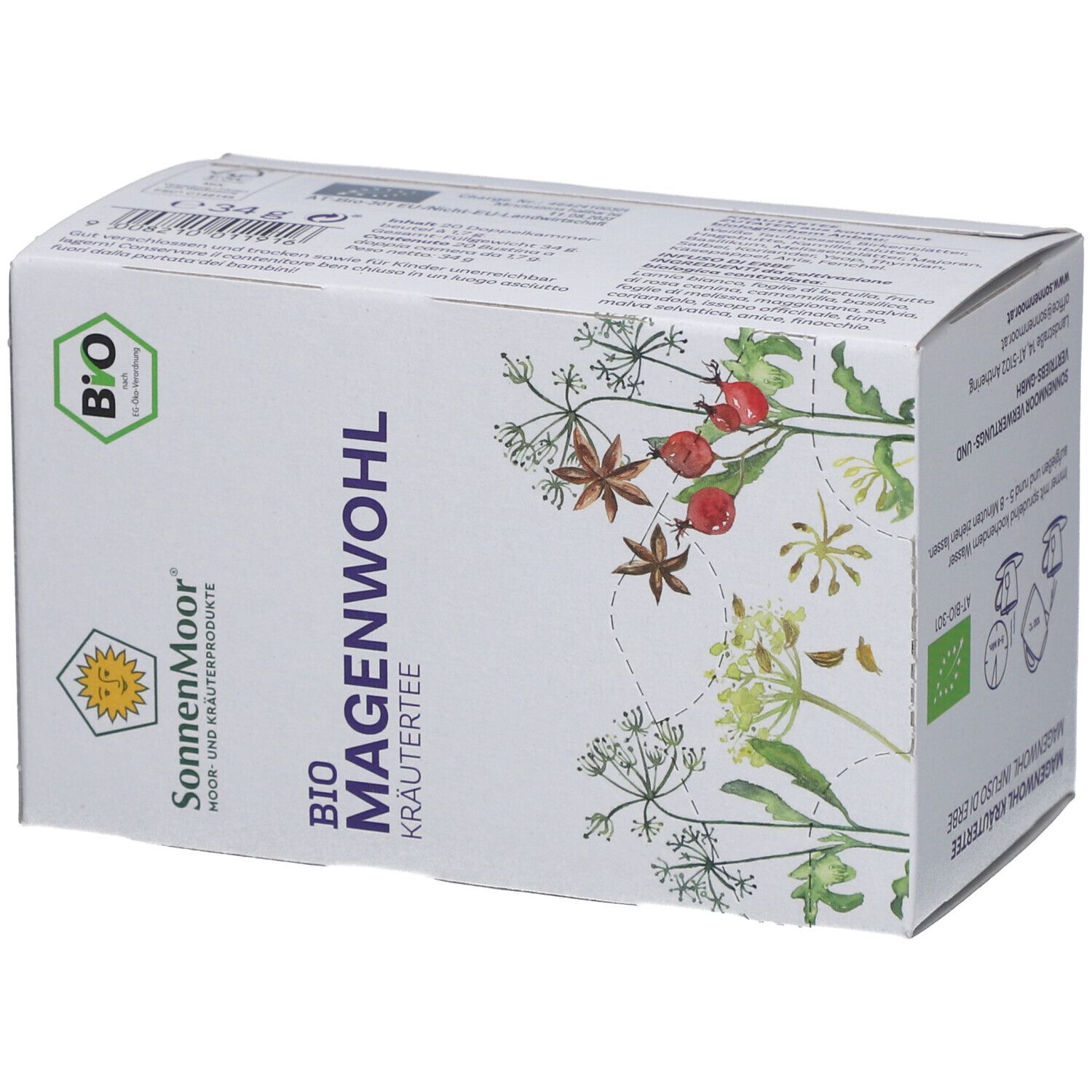 SonnenMoor Bio Magenwohl Kräutertee