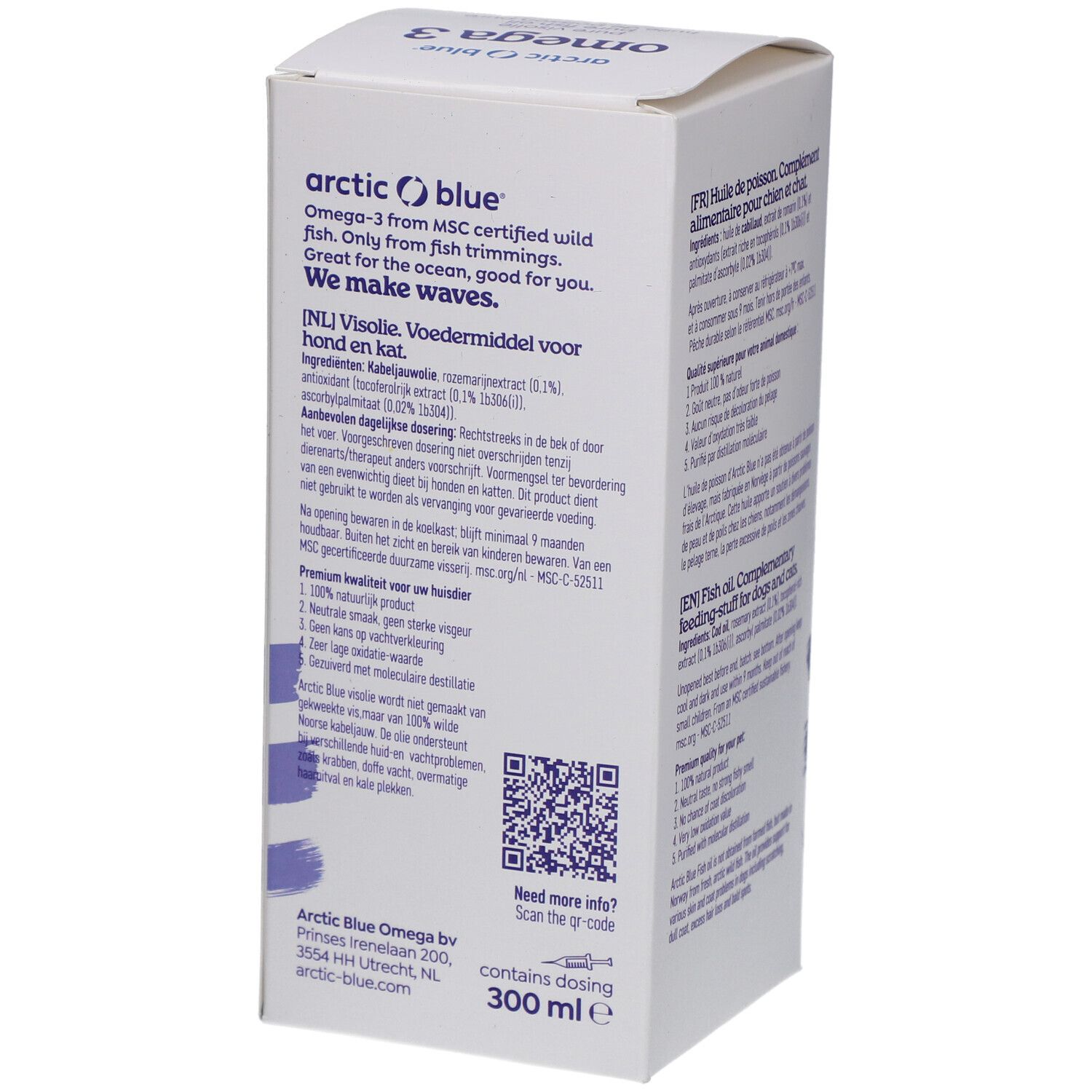 Arctic Blue Omega 3 Fischöl für Hunde & Katzen