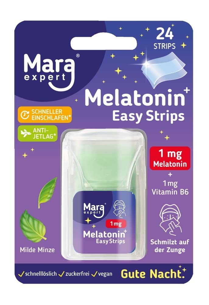 Mara Expert Melatonin+ Easy Strips 1 mg mit Vitamin B6