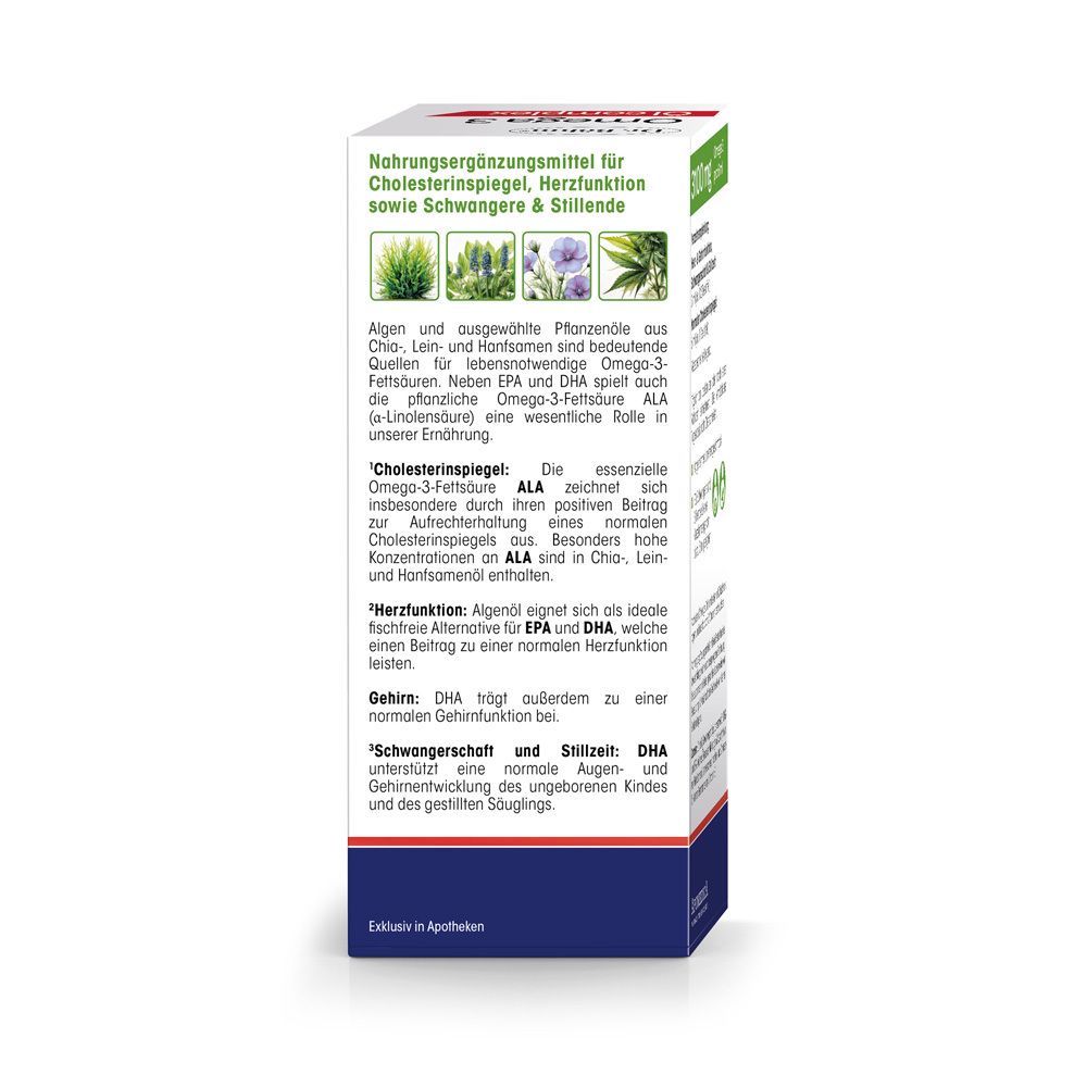 Text über Nahrungsergänzungsmittel für Cholesterinspiegel, Herzfunktion, Schwangere & Stillende.