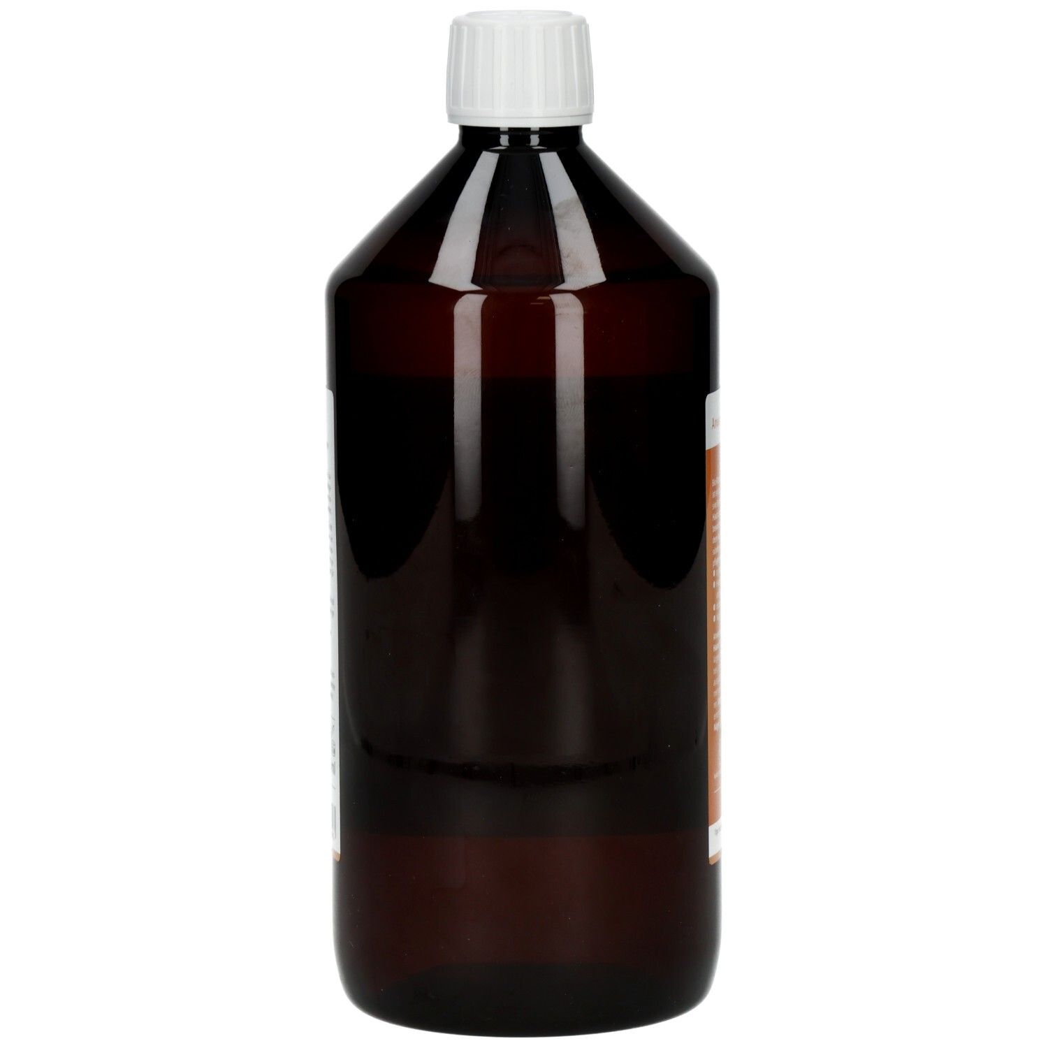 Braune Flasche mit weißem Deckel. Aufschrift: Bio Rizinusöl Haut & Haare. Marke: Casida. Etikett mit Text.