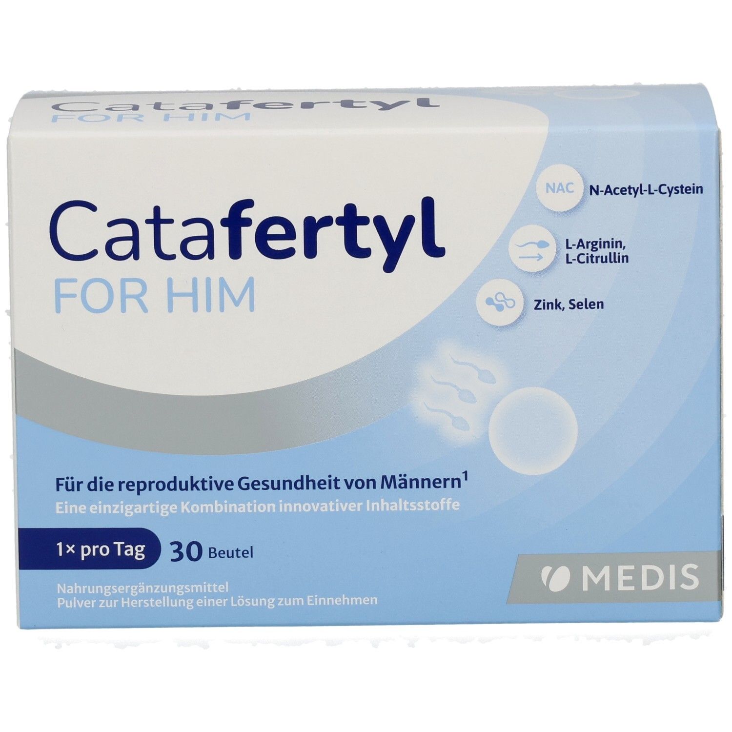 Catafertyl For Him Packung mit 30 Beuteln, Pulver für Männergesundheit.