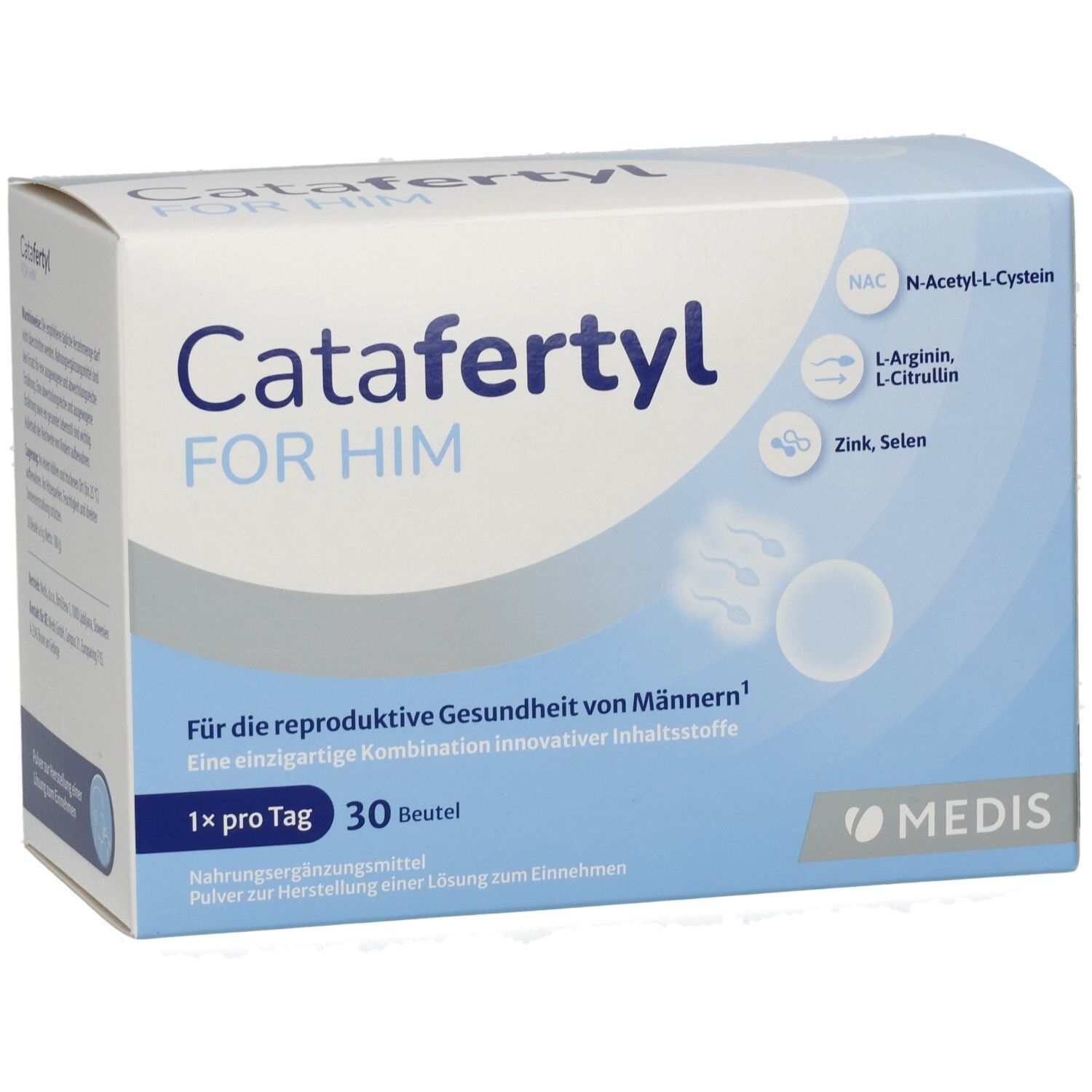 Catafertyl For Him Packung mit 30 Beuteln, Pulver für Männergesundheit.