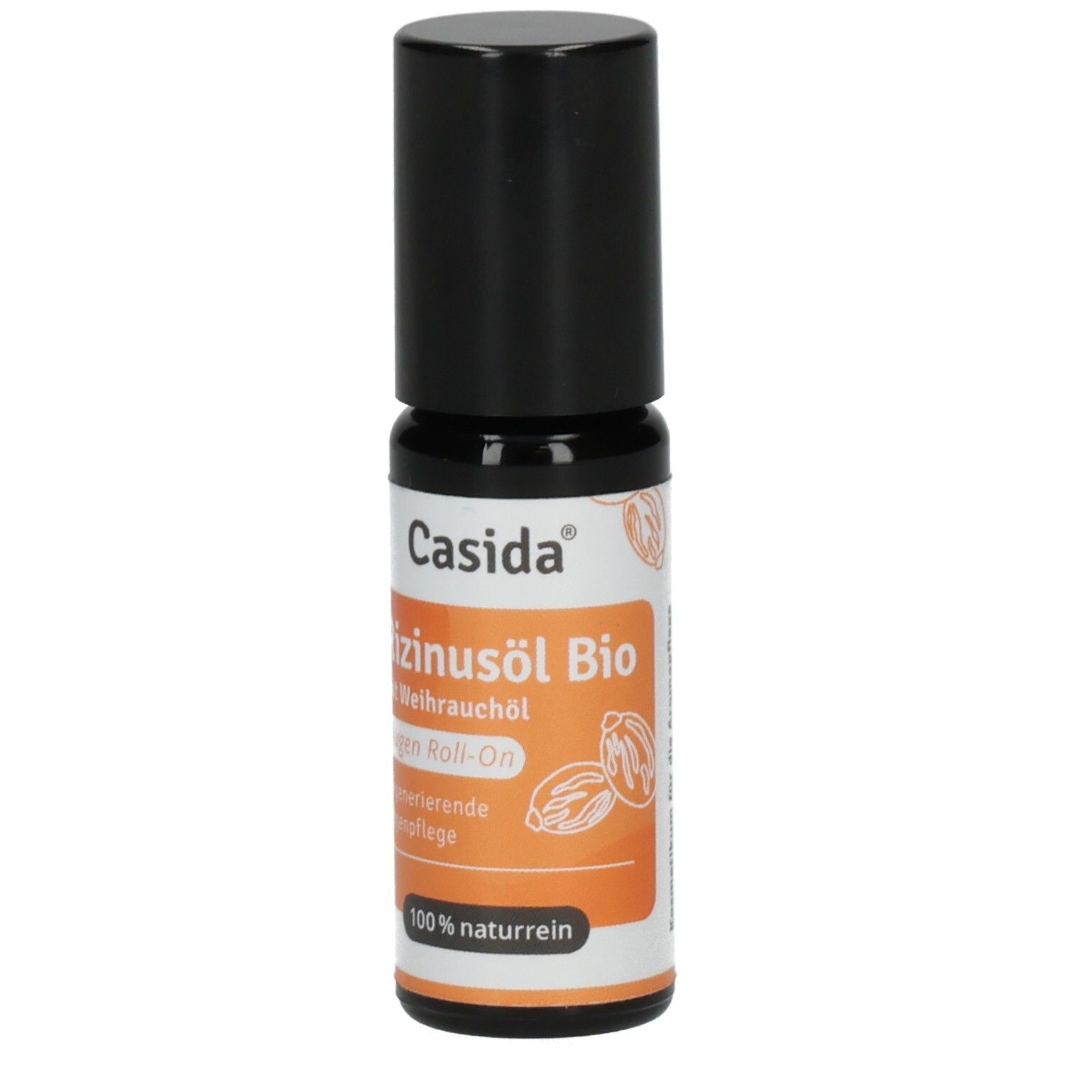 Bio Rizinusöl Augen Roll-On mit Weihrauchöl. Regenerierende Augenpflege. 100% naturrein.