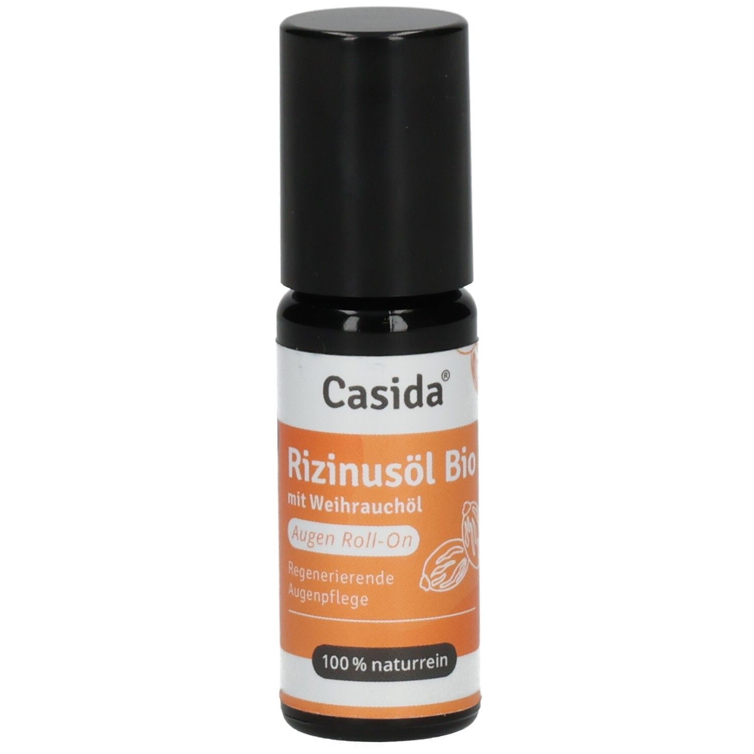 Bio Rizinusöl Augen Roll-On mit Weihrauchöl. Regenerierende Augenpflege. 100% naturrein.