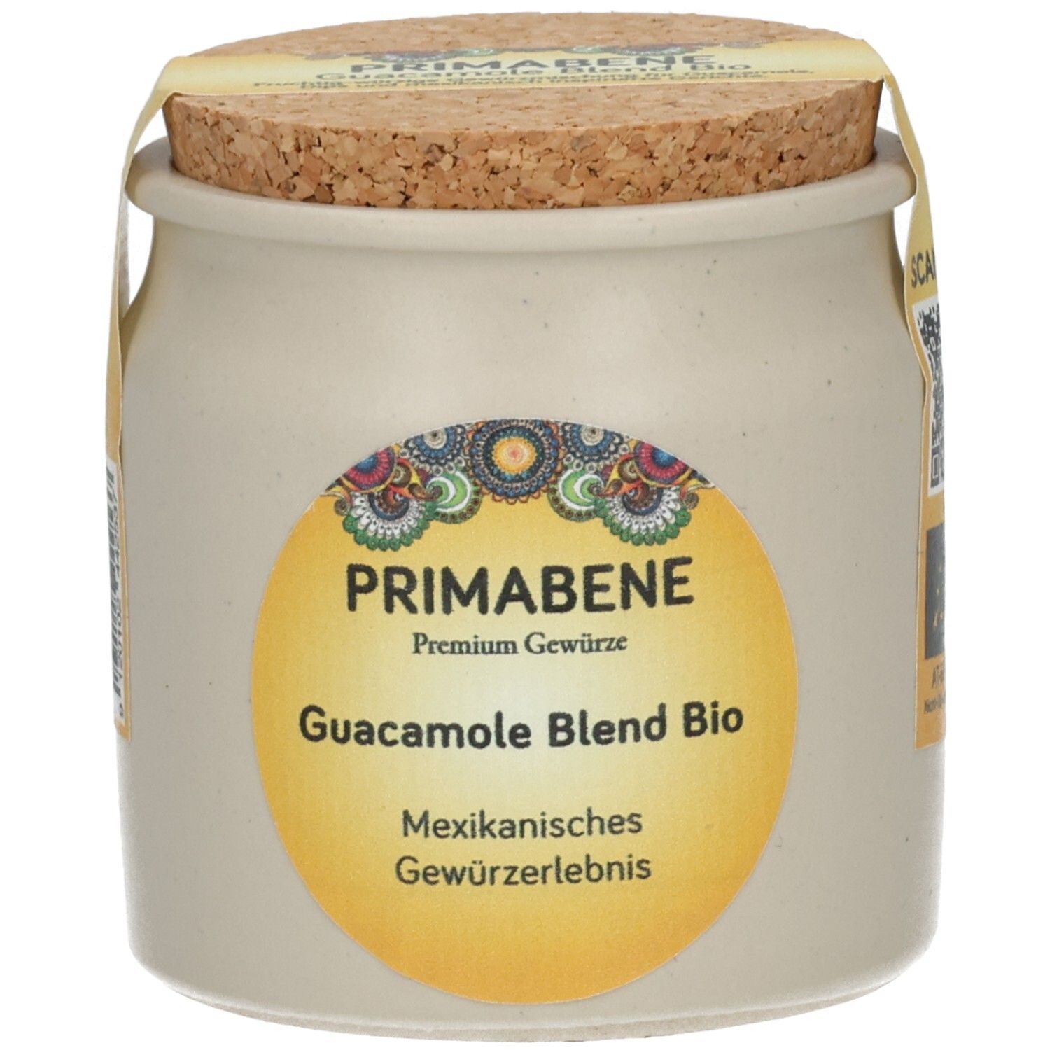 Primabene Guacamole Blend Bio in Keramiktopf mit Korkverschluss. Mexikanisches Gewürzerlebnis.