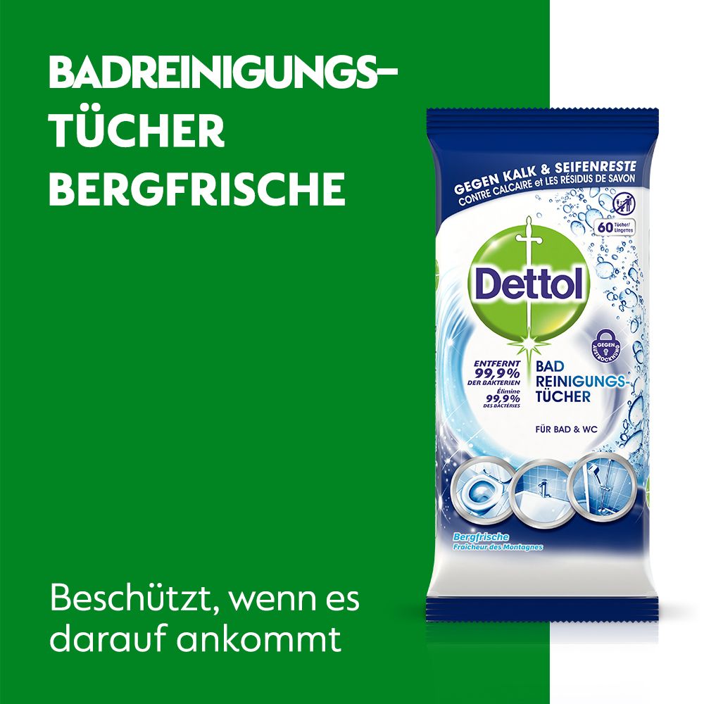 Dettol Badreinigungs-Tücher Bergfrische
