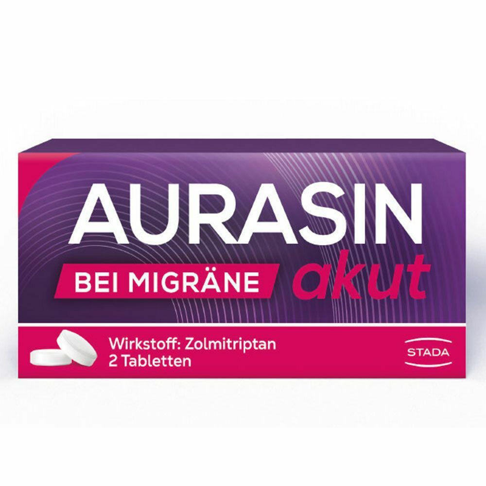 AURASIN akut 2,5 mg Triptan bei akuter Migräne mit/ohne Aura, Migränekopfschmerz