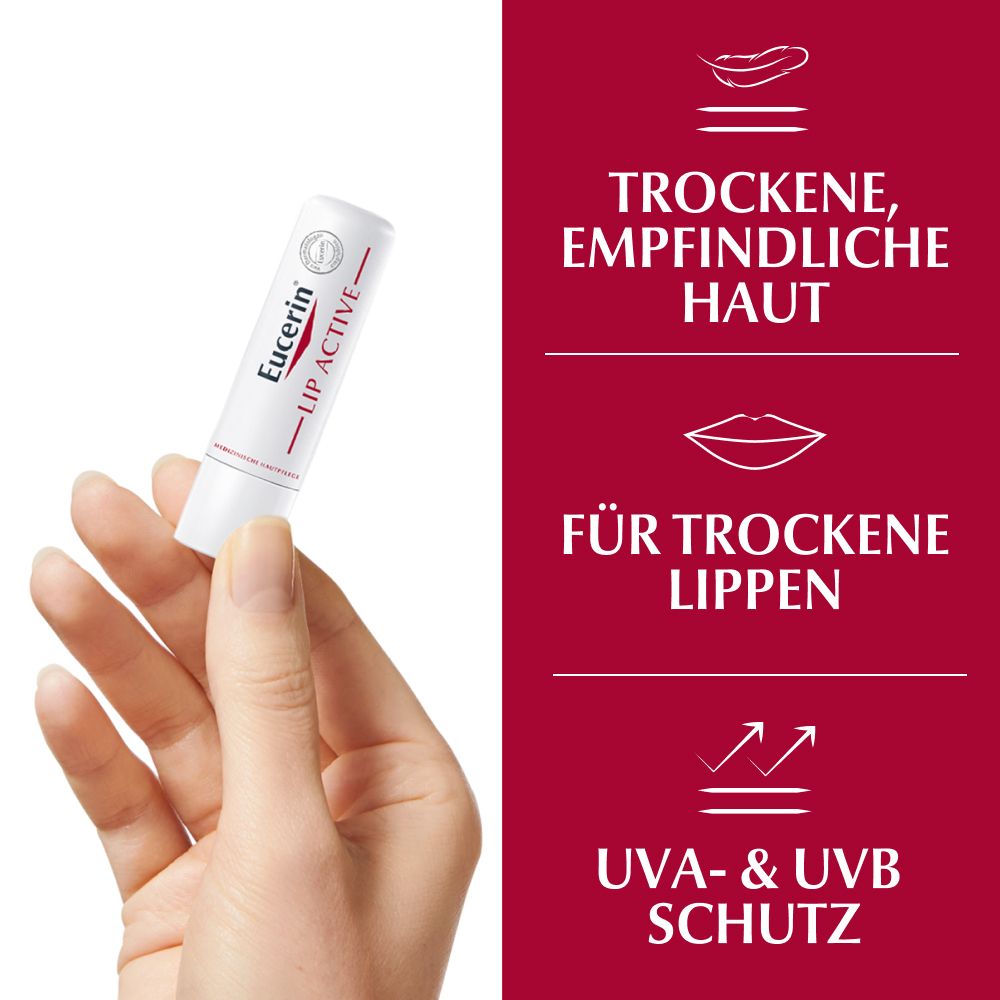 Eucerin® Lip Active - Lippenpflege gegen trockene, spröde und rissige Lippen