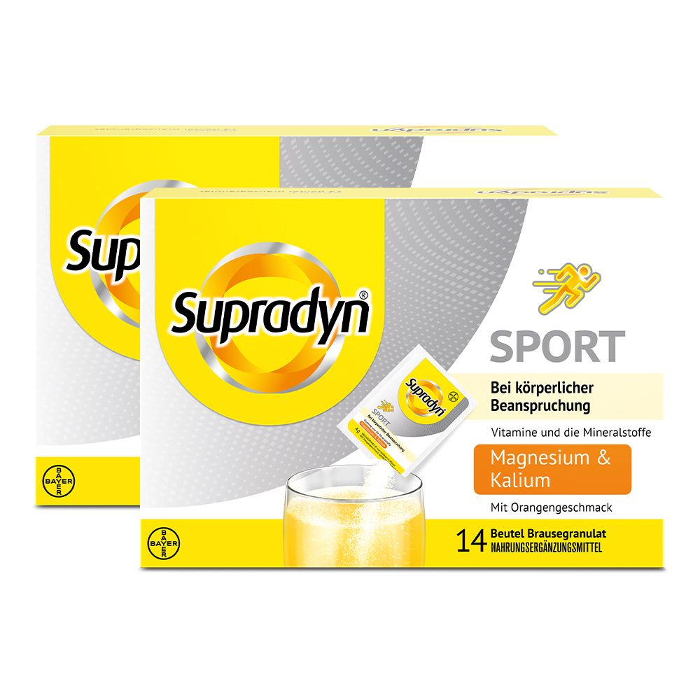 Supradyn® Sport Granulat für Leistung, Ausdauer und Regeneration mit Magnesium, Kalium und B-Vitaminen