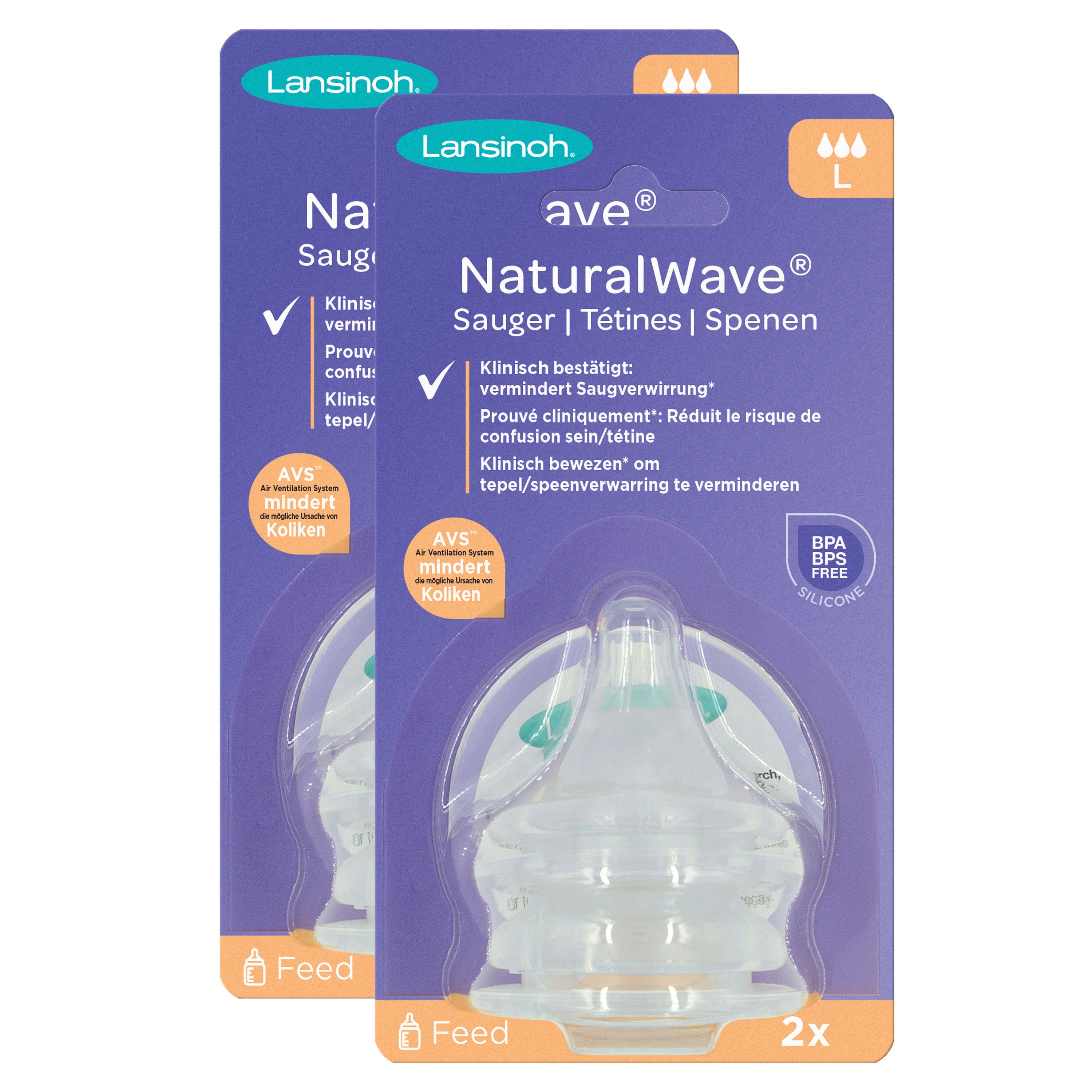 Lansinoh Natural Wave Silikonsauger L