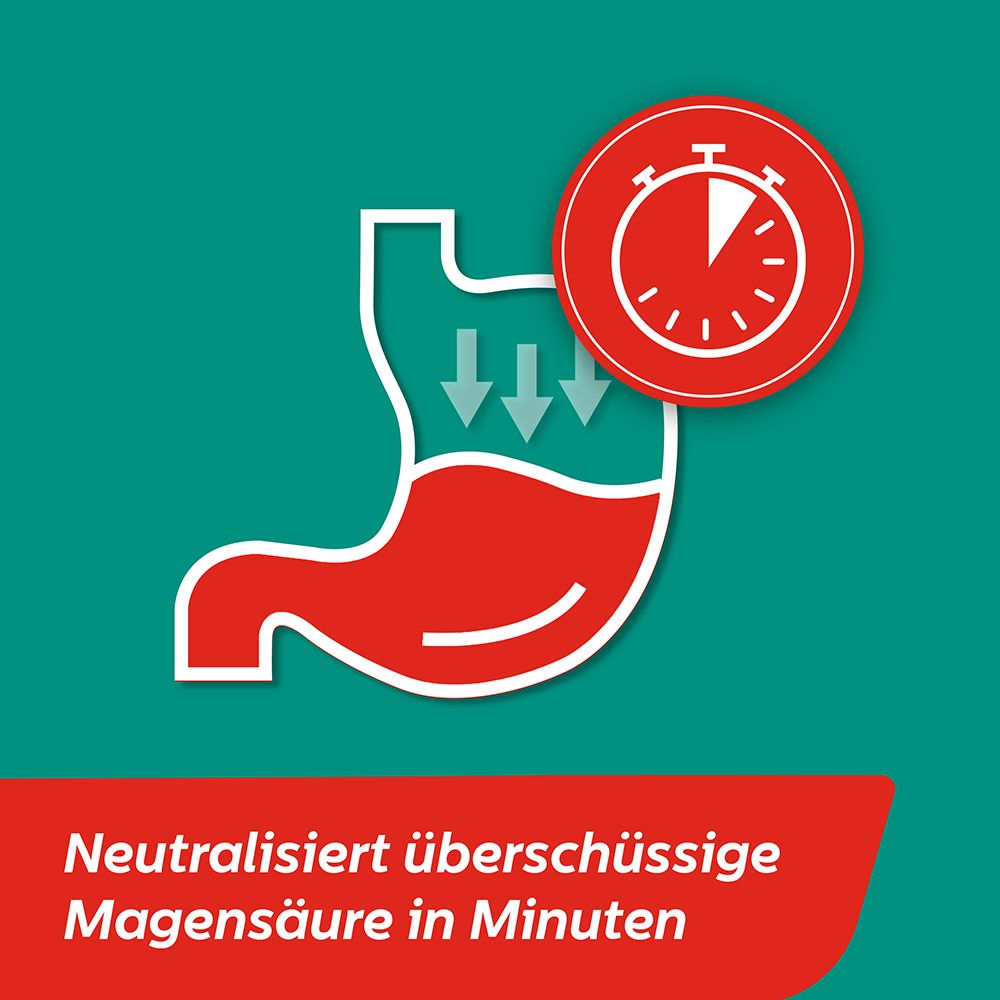 Rennie® Spearmint Lutschtabletten bei Sodbrennen und saurem Aufstoßen