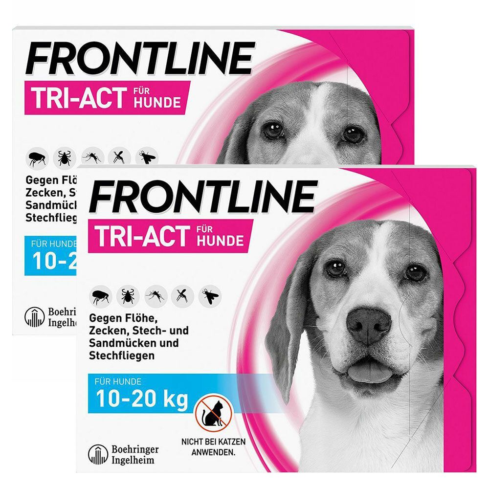 FRONTLINE TRIACT® gegen Zecken, Flöhe und fliegende Insekten beim Hund (1020kg) 2x6 St shop