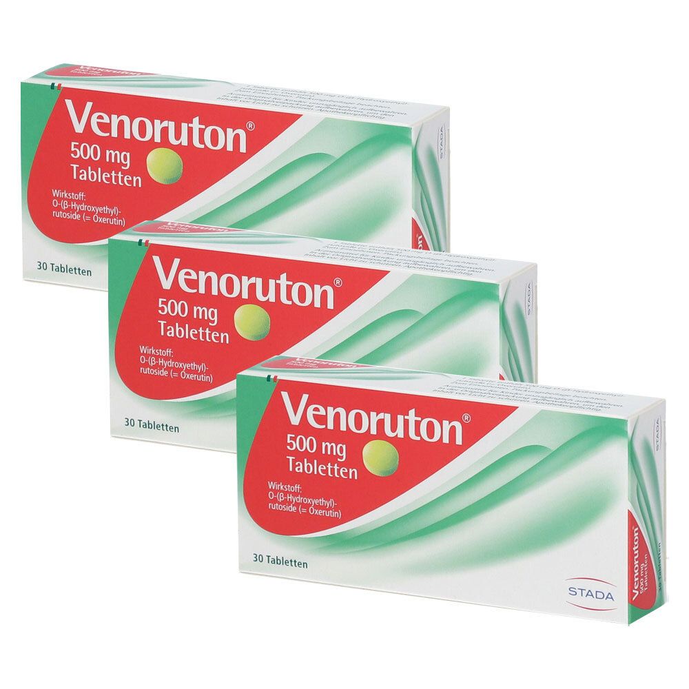 Venoruton® 500 mg Tabletten bei Beschwerden der Beinvenen und Hämorrhoiden