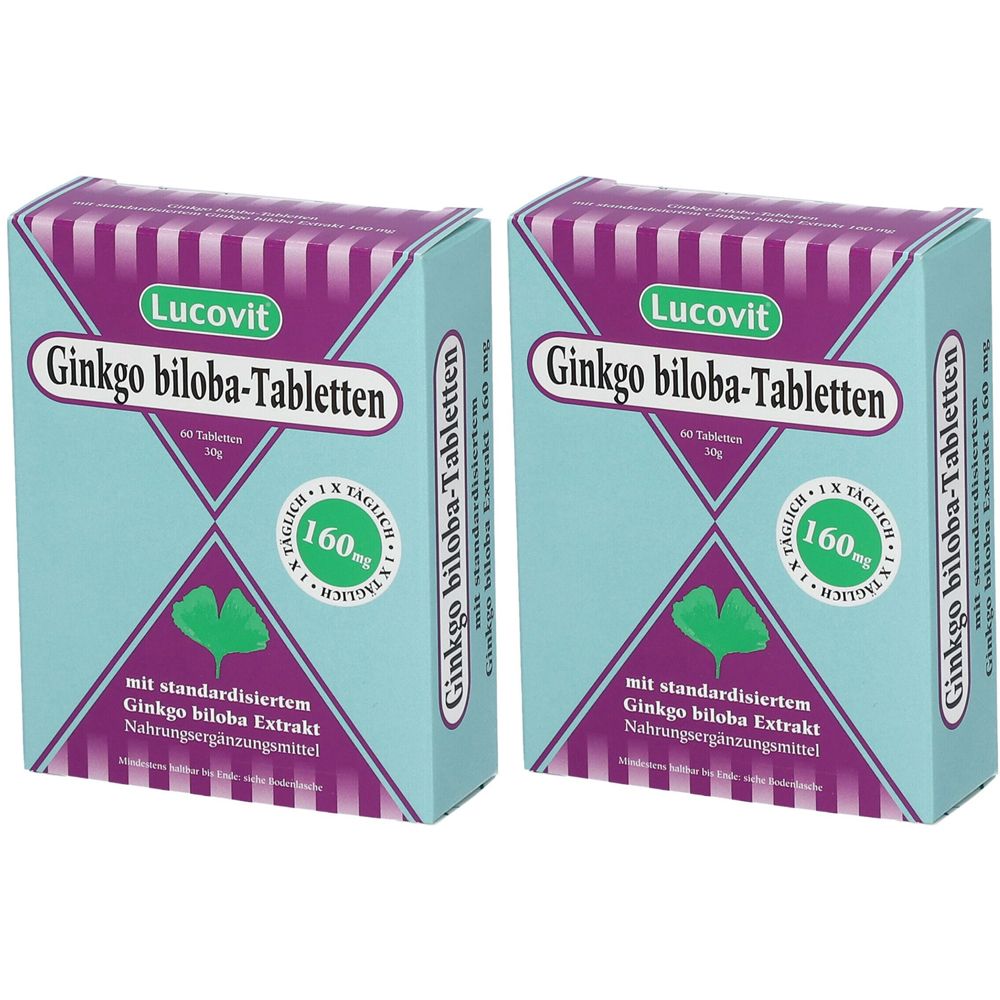 Lucovit Ginkgo biloba-Tabletten 160 mg