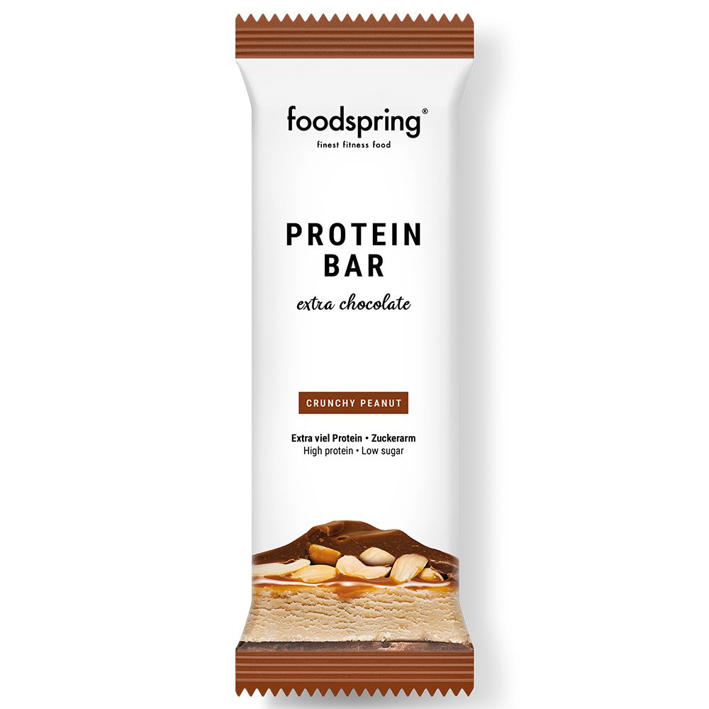 foodspring® Extra Chocolate Protein Bar Crunchy Peanut
