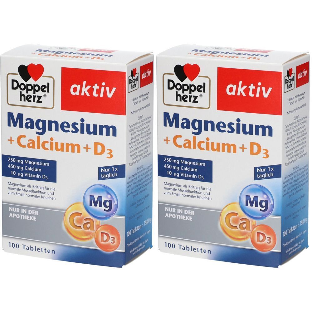 Doppelherz® Magnesium + Calcium + D3 Tabletten