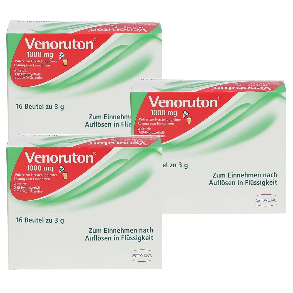 Venoruton® 1000 mg Pulver bei Beschwerden der Beinvenen und Hämorrhoiden