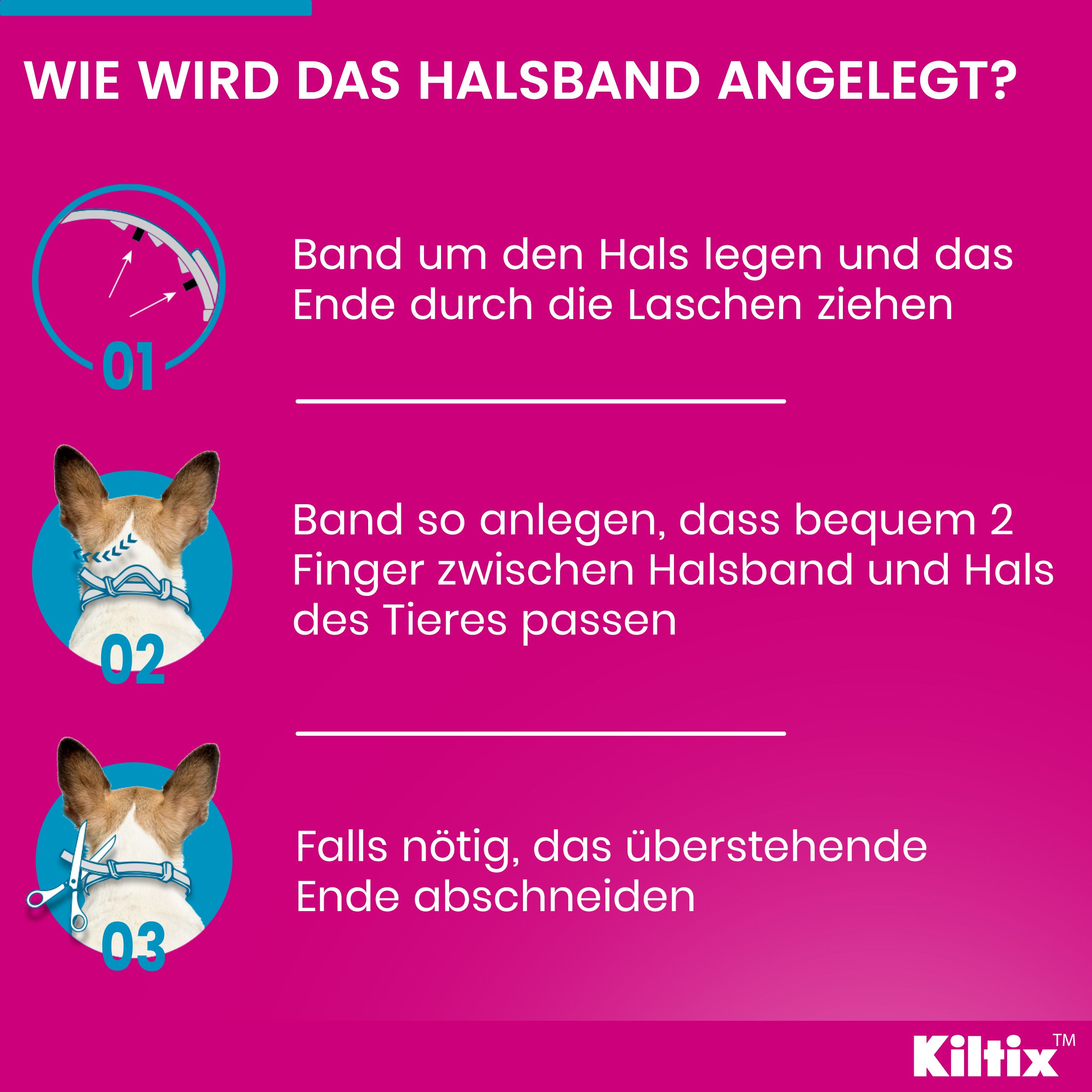 Kiltix® Halsband für mittelgroße Hunde
