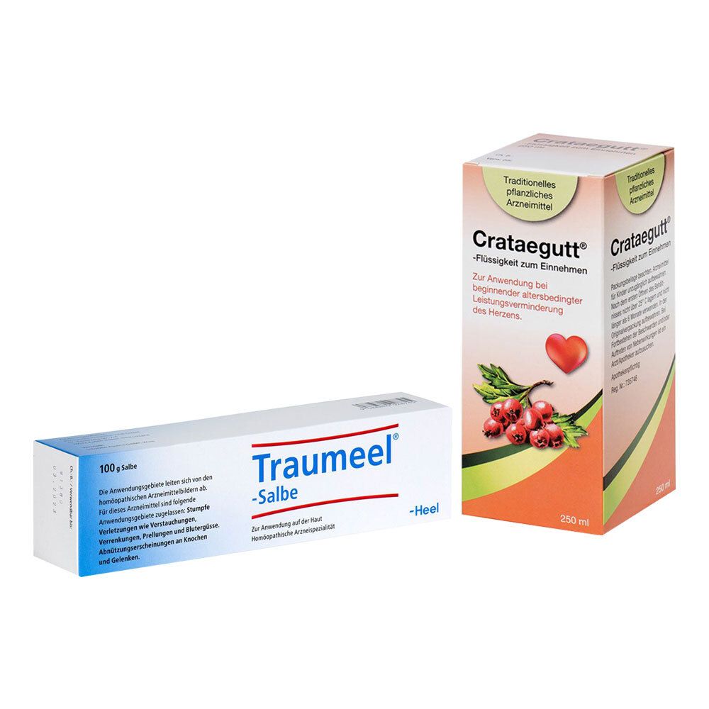 Crataegutt®-Flüssigkeit zum Einnehmen + Traumeel® Salbe