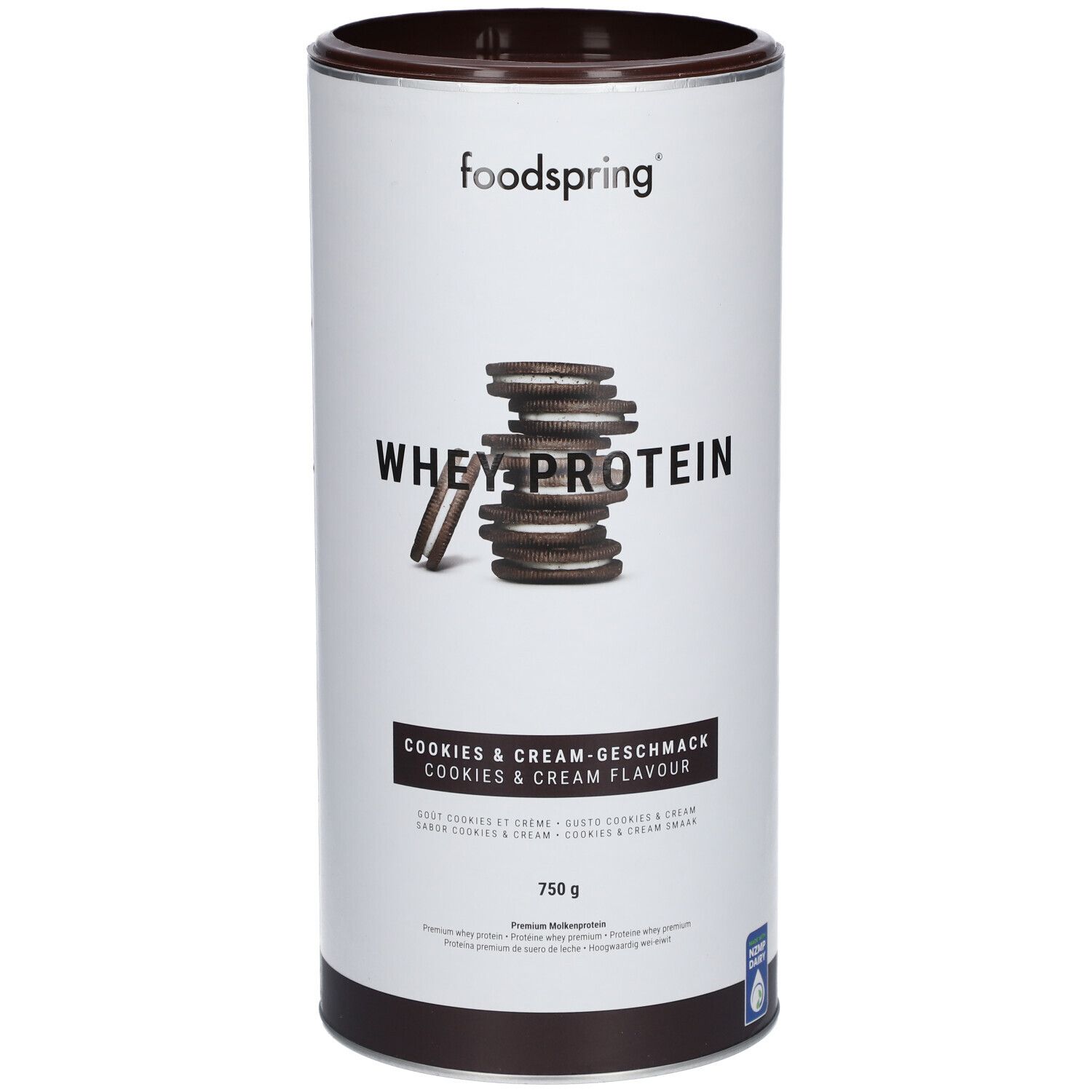 Foodspring Whey Protein Mit Wasser Oder Milch foodspring® Whey Protein Cookies & Cream 750 g - Shop Apotheke
