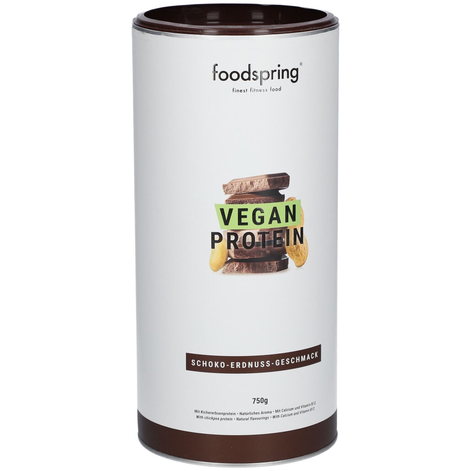 foodspring® Vegan Protein Schokolade-Erdnuss